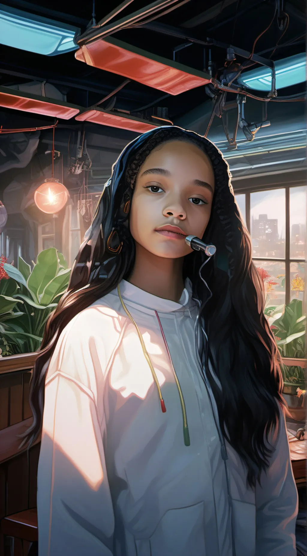 ai character: amour  background