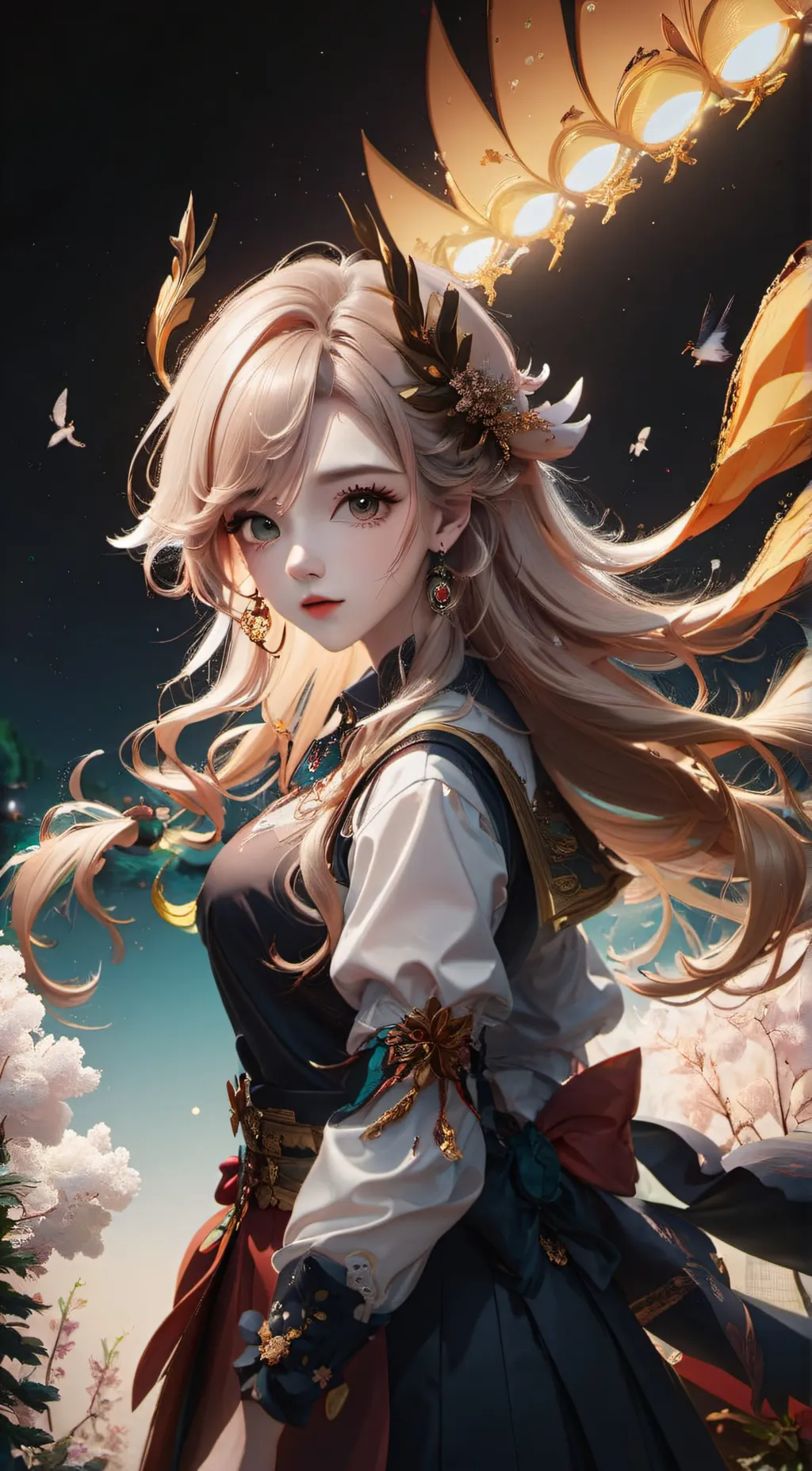 ai character: Airielle Caitlin C background