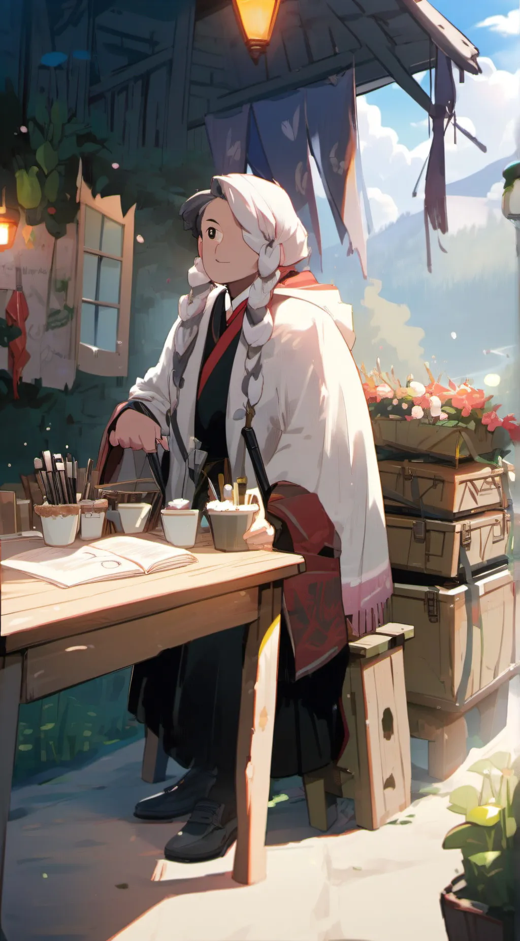 ai character: uvhcycyu background