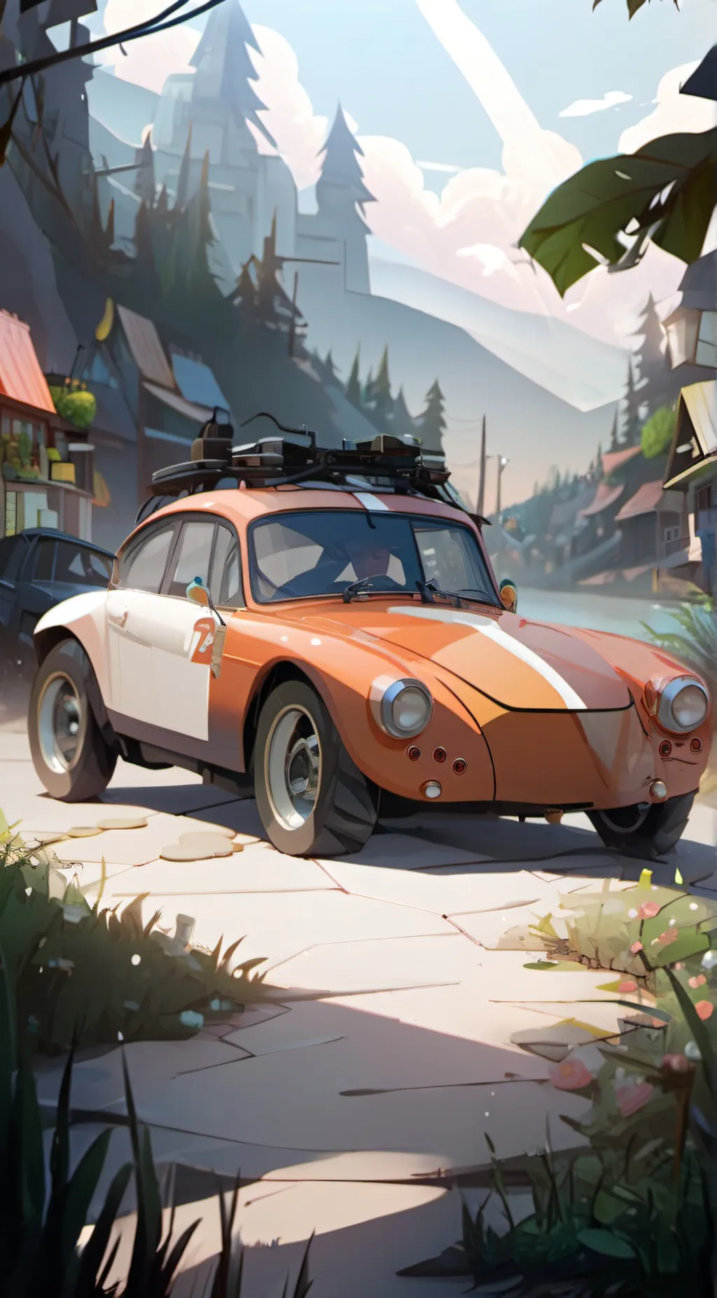 ai character: amazing digital ci background