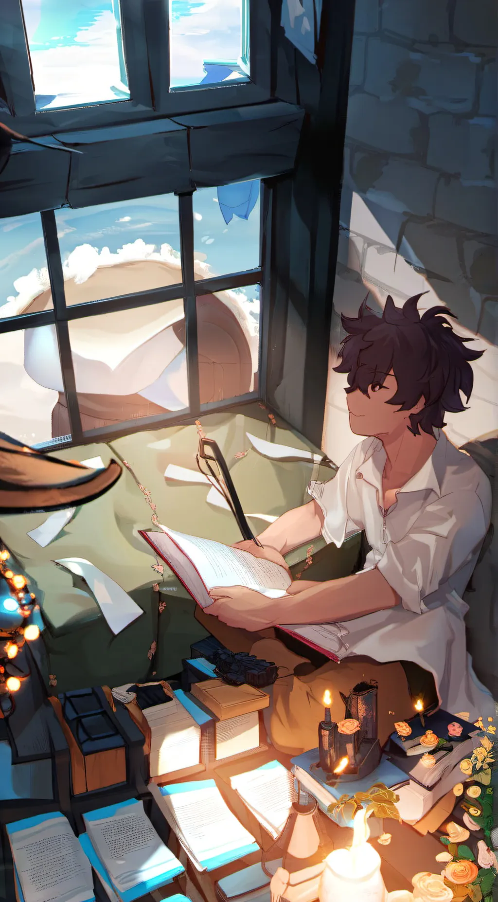 ai character: micheal x noah background