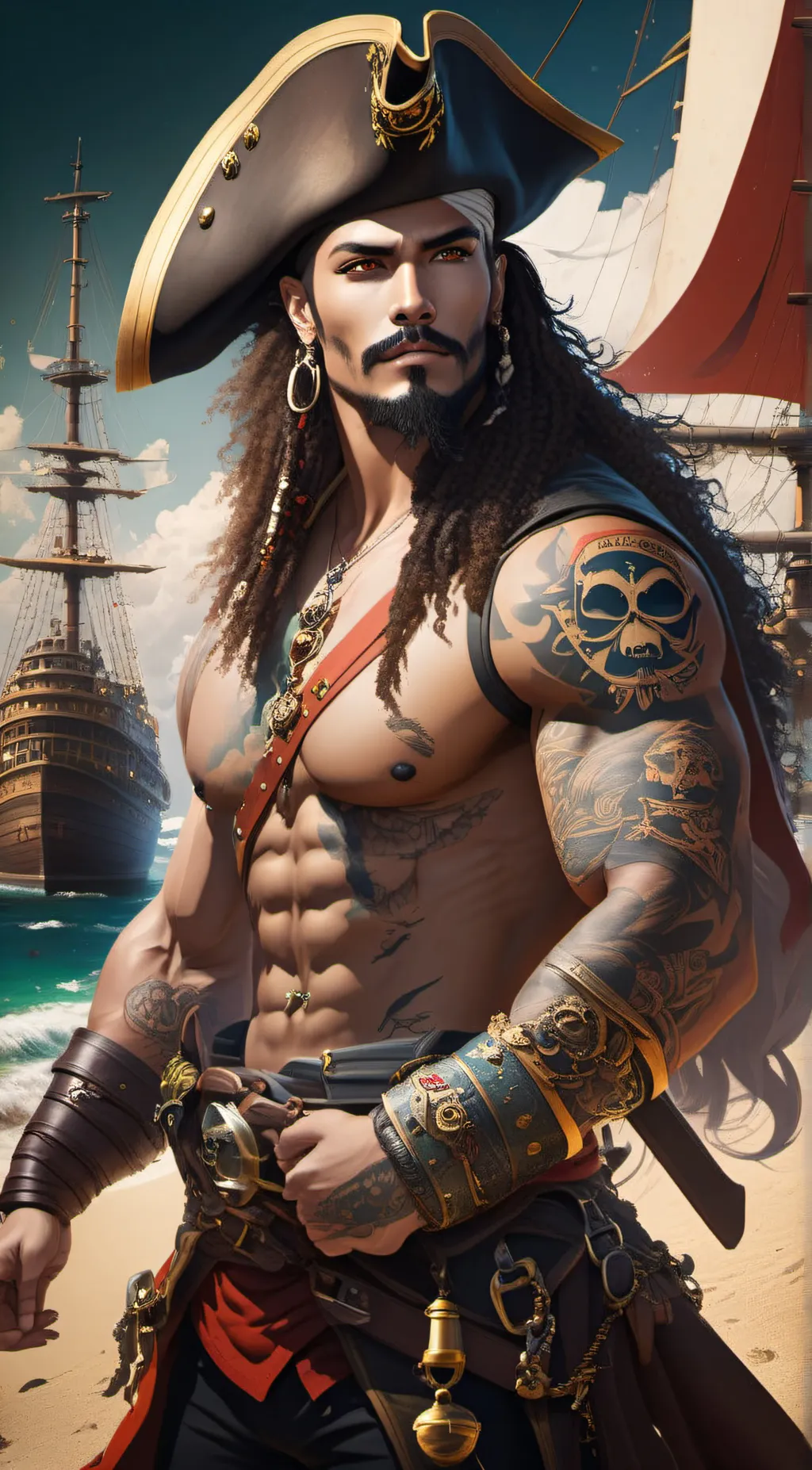 ai character: Captain Blackbeard background