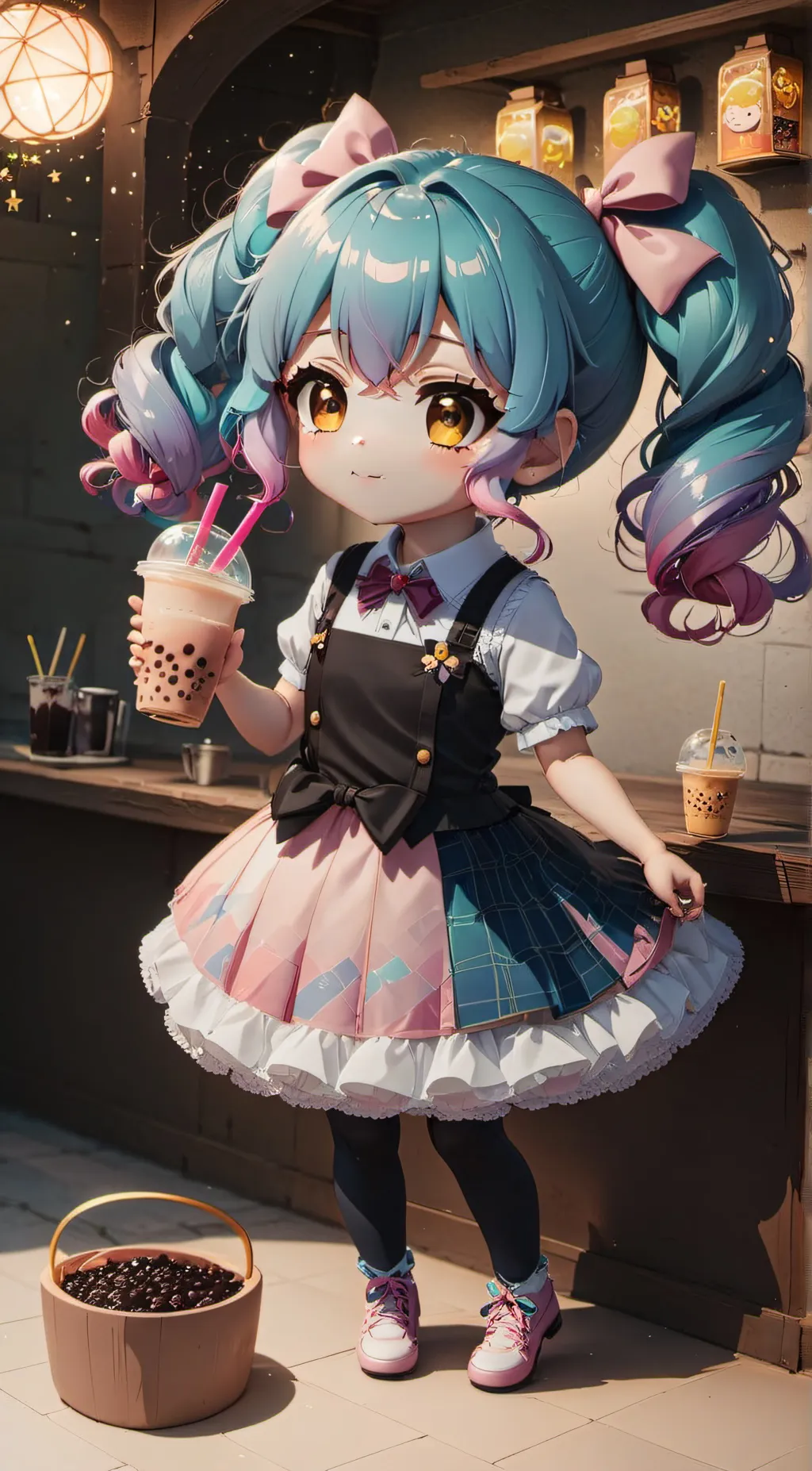 ai character: Pearl Berry Muffin background