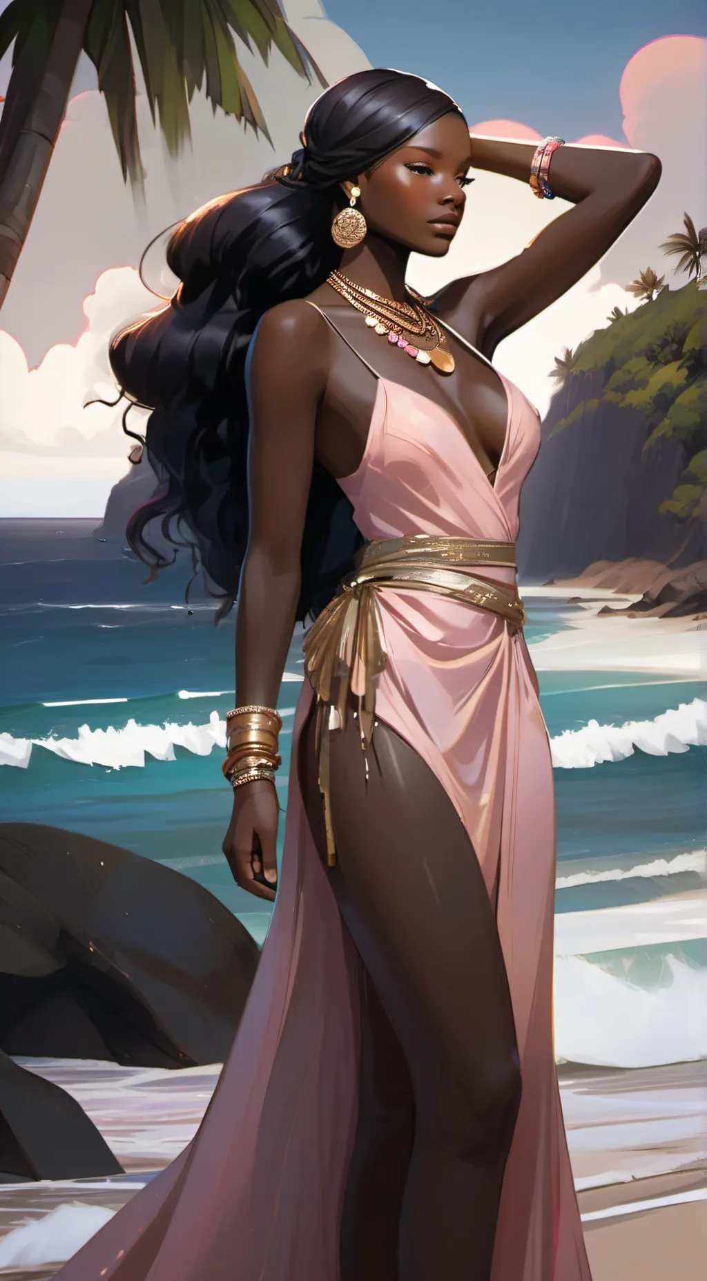 ai character: Ebony background