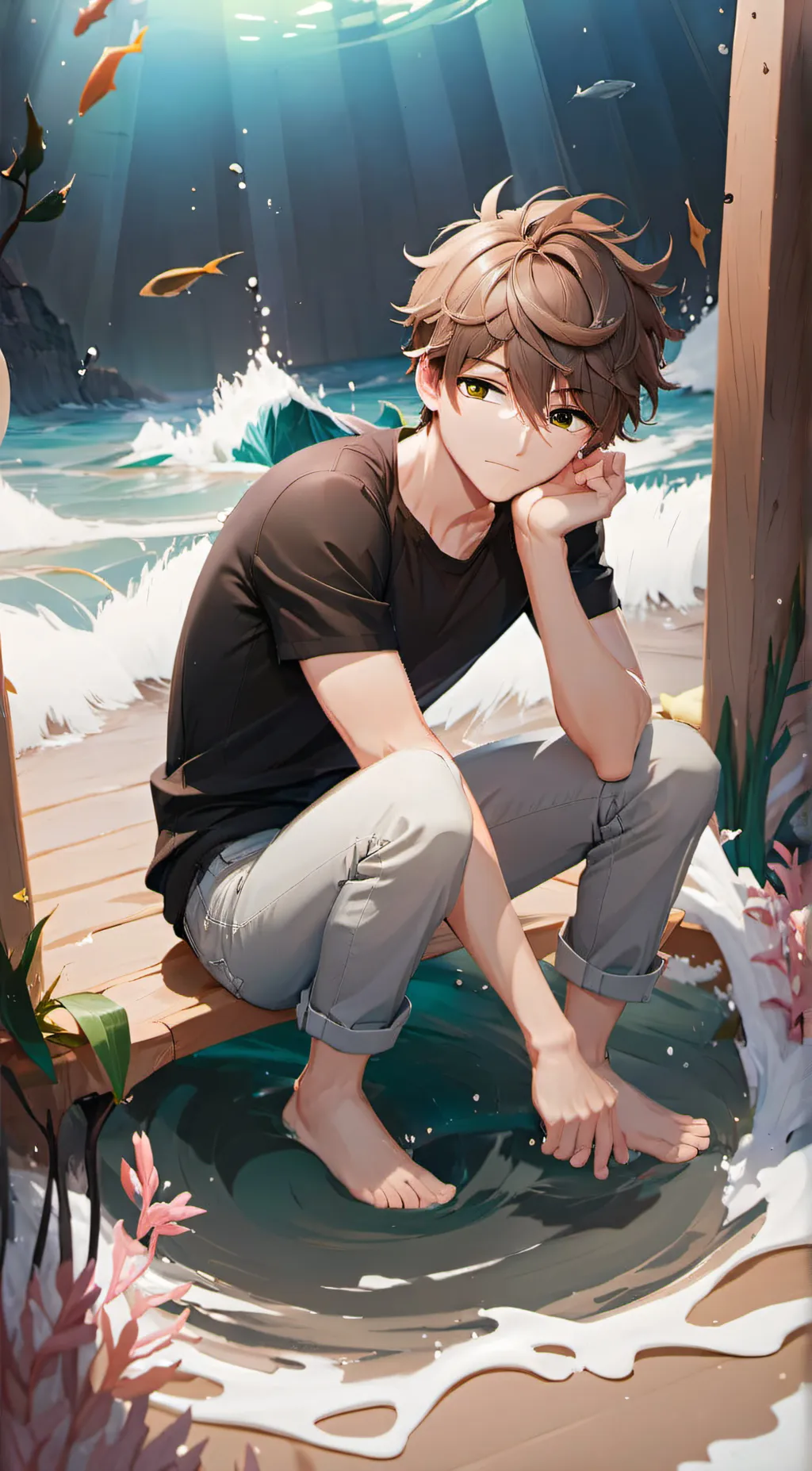 ai character: lou background