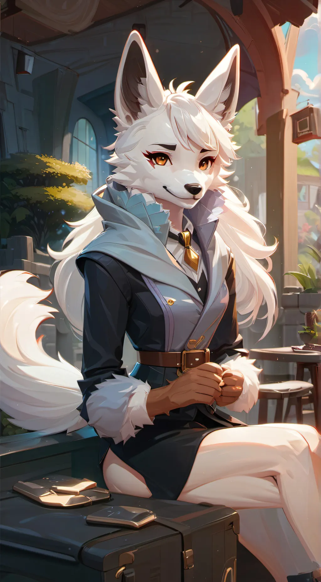 ai character: luna background