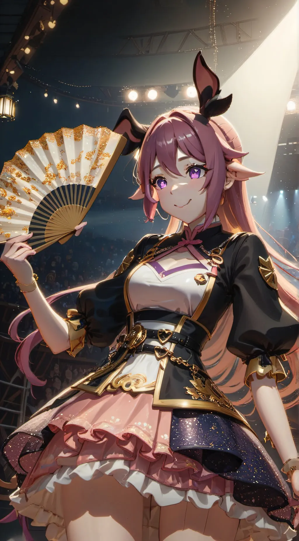 ai character: mis piggy  background