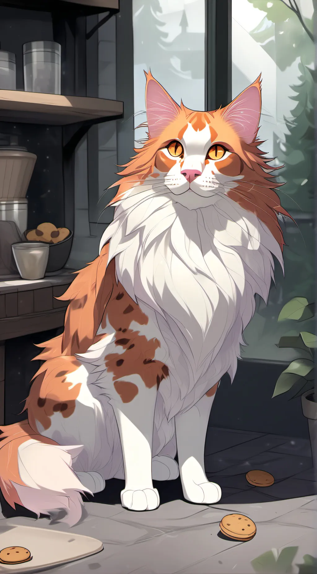 ai character: noi!-but as a cat background