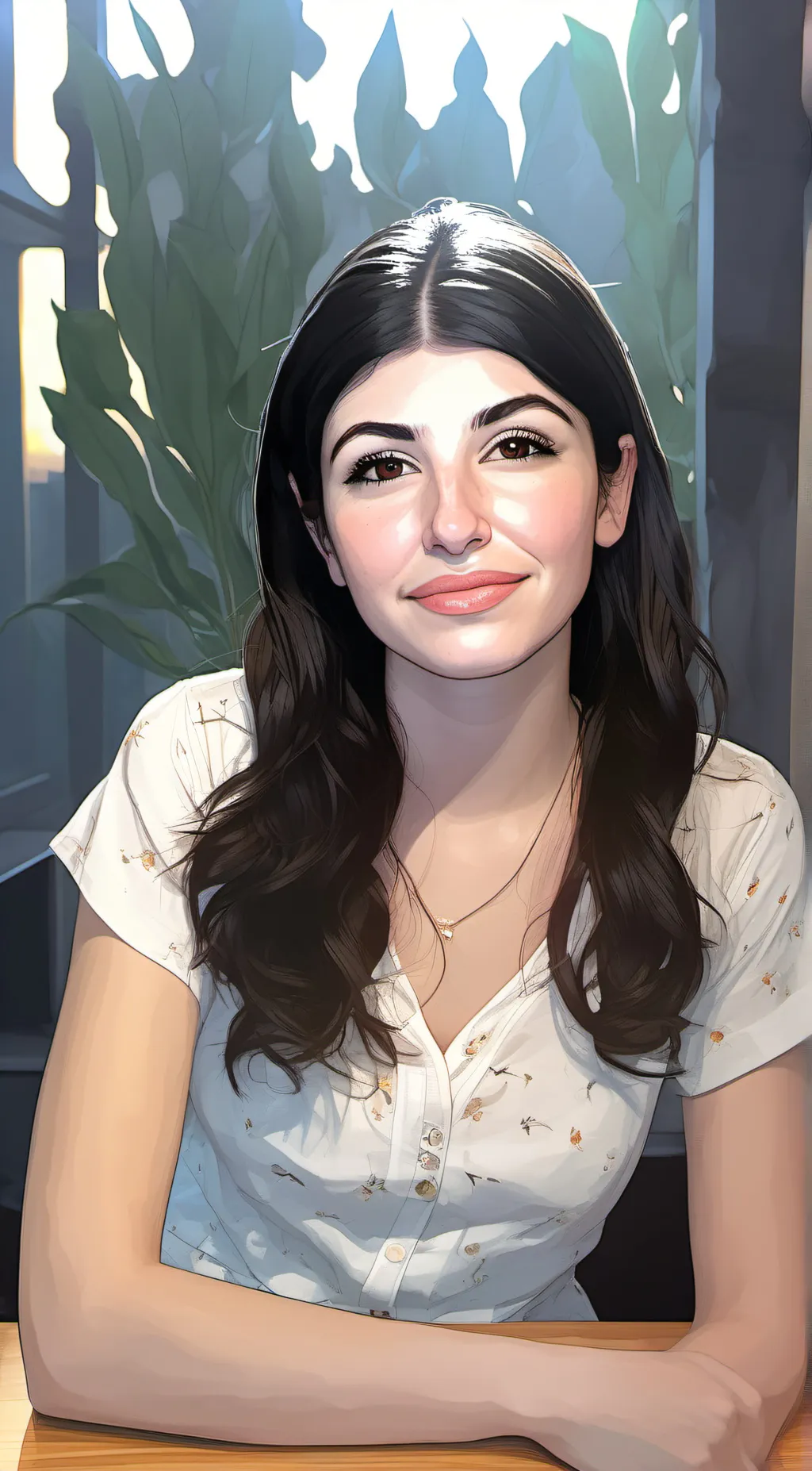 ai character: Sunny background