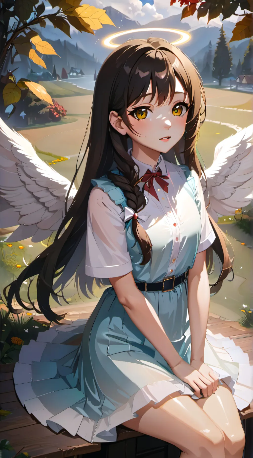 ai character: angel background
