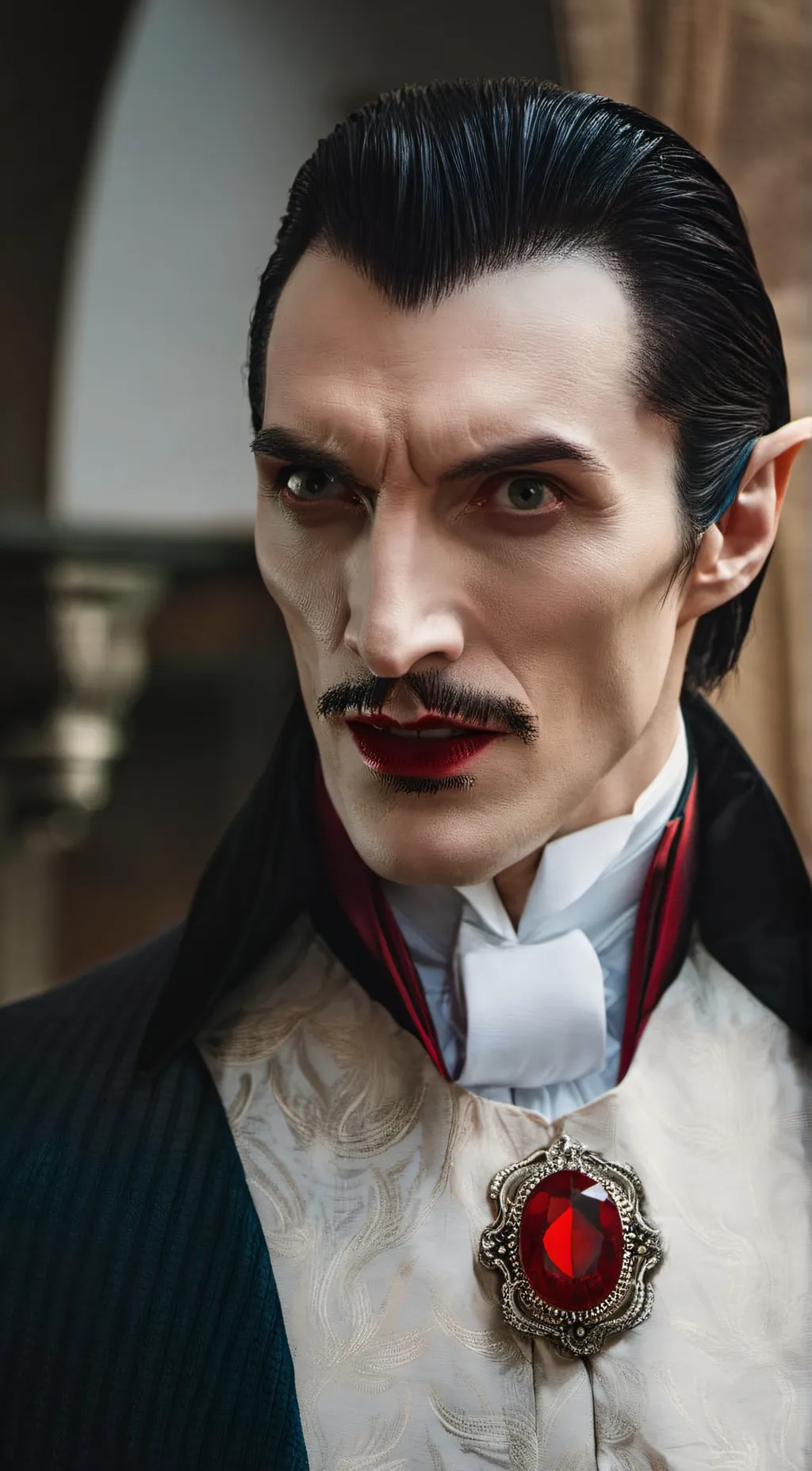 ai character: Dracula  background