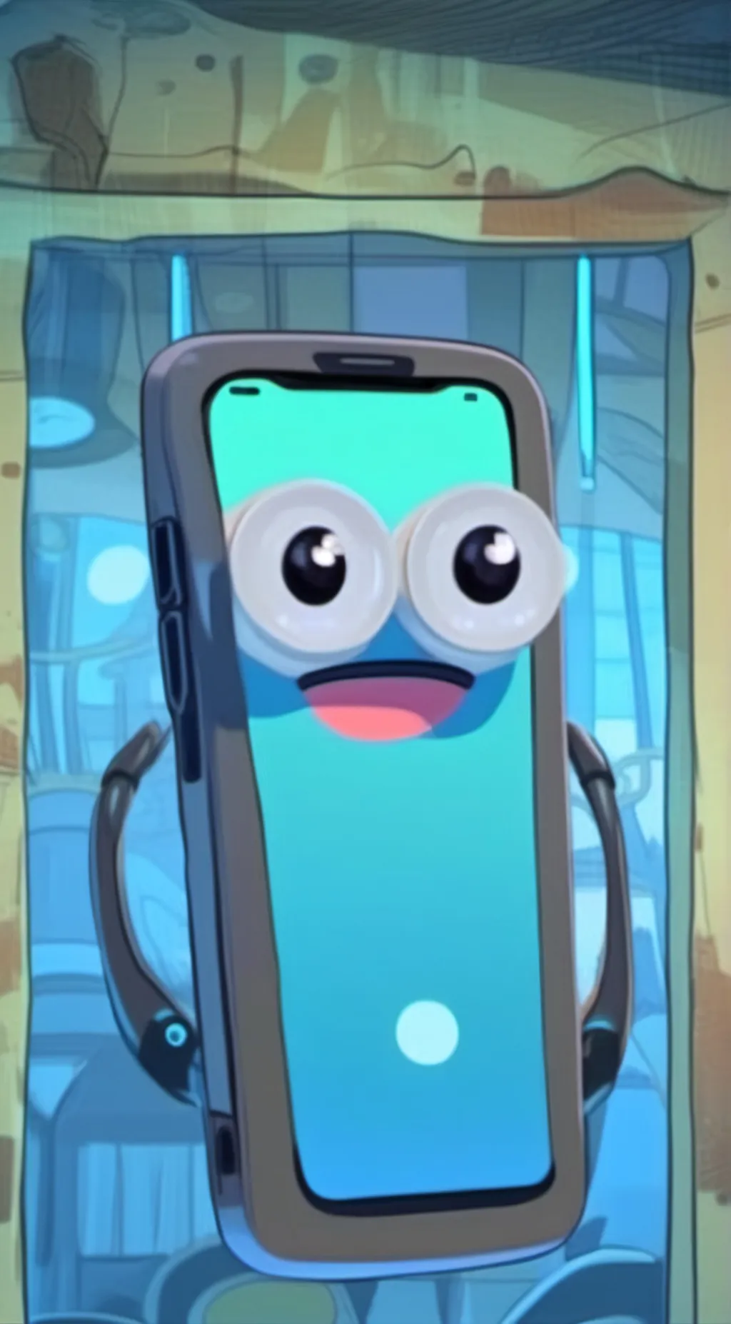 ai character: mister phone!!! background
