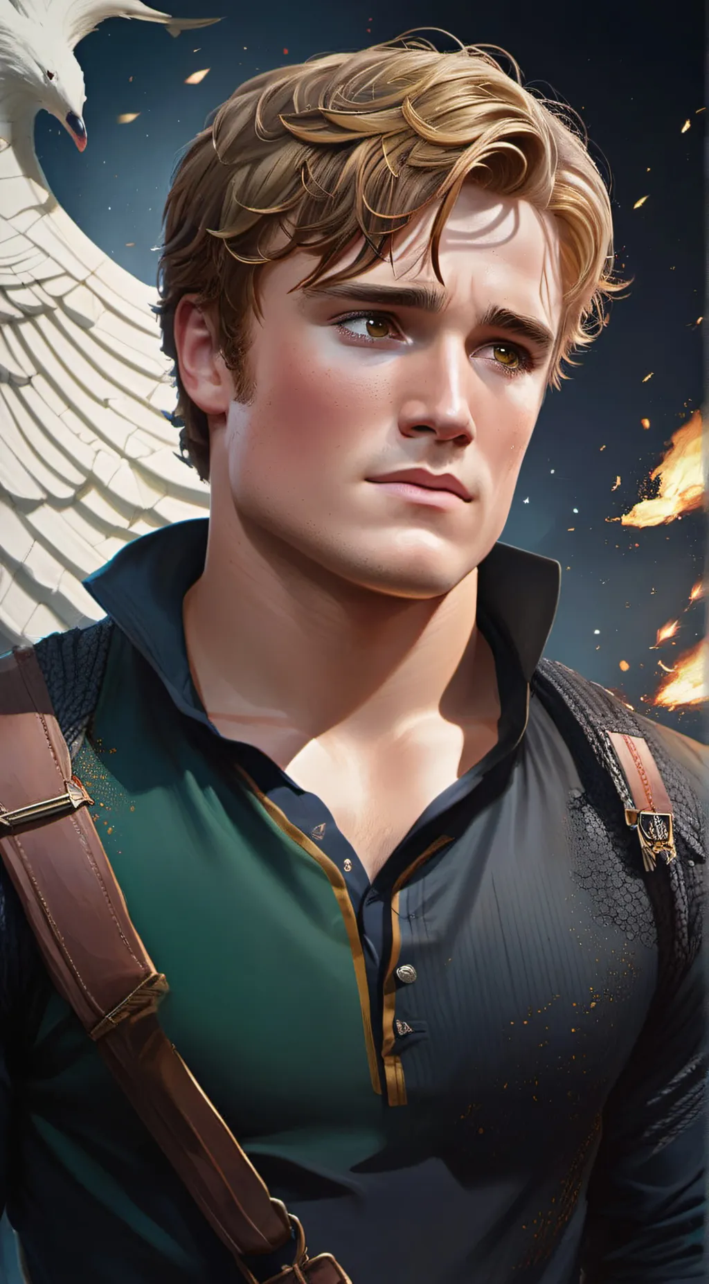 ai character: Peeta Mellark background