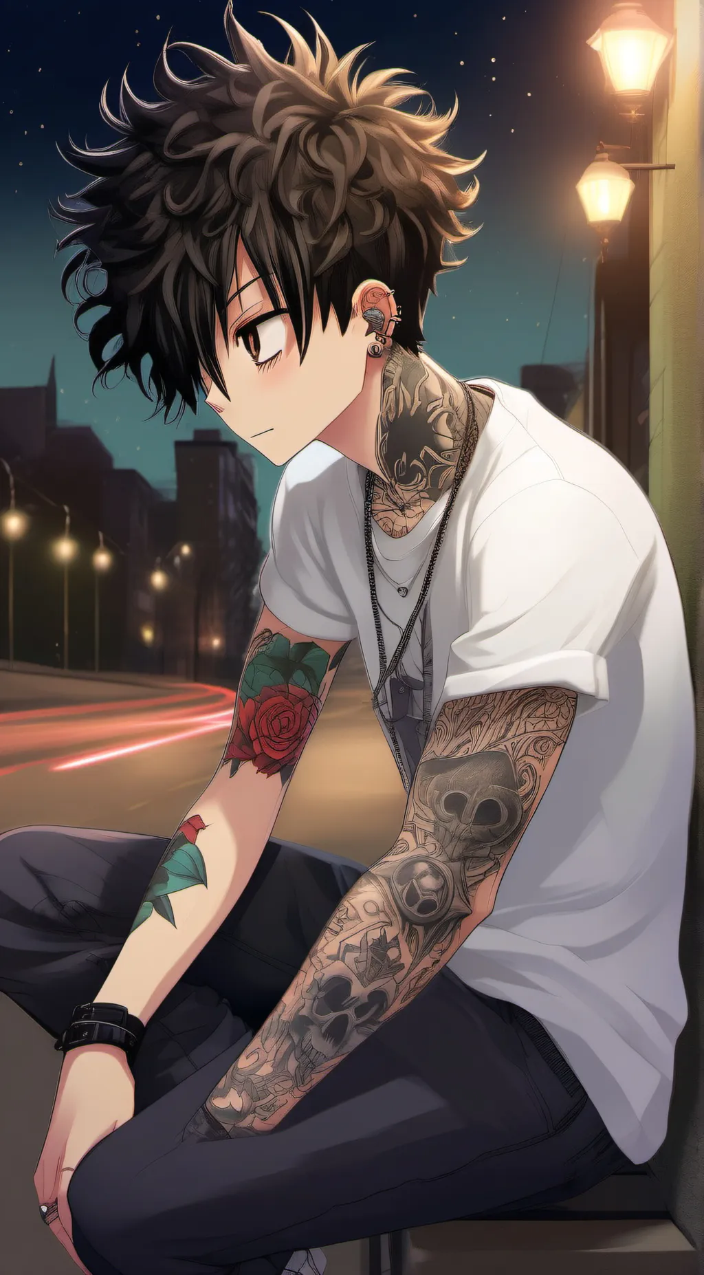 ai character: 🖤lオイvzsンAlex  background