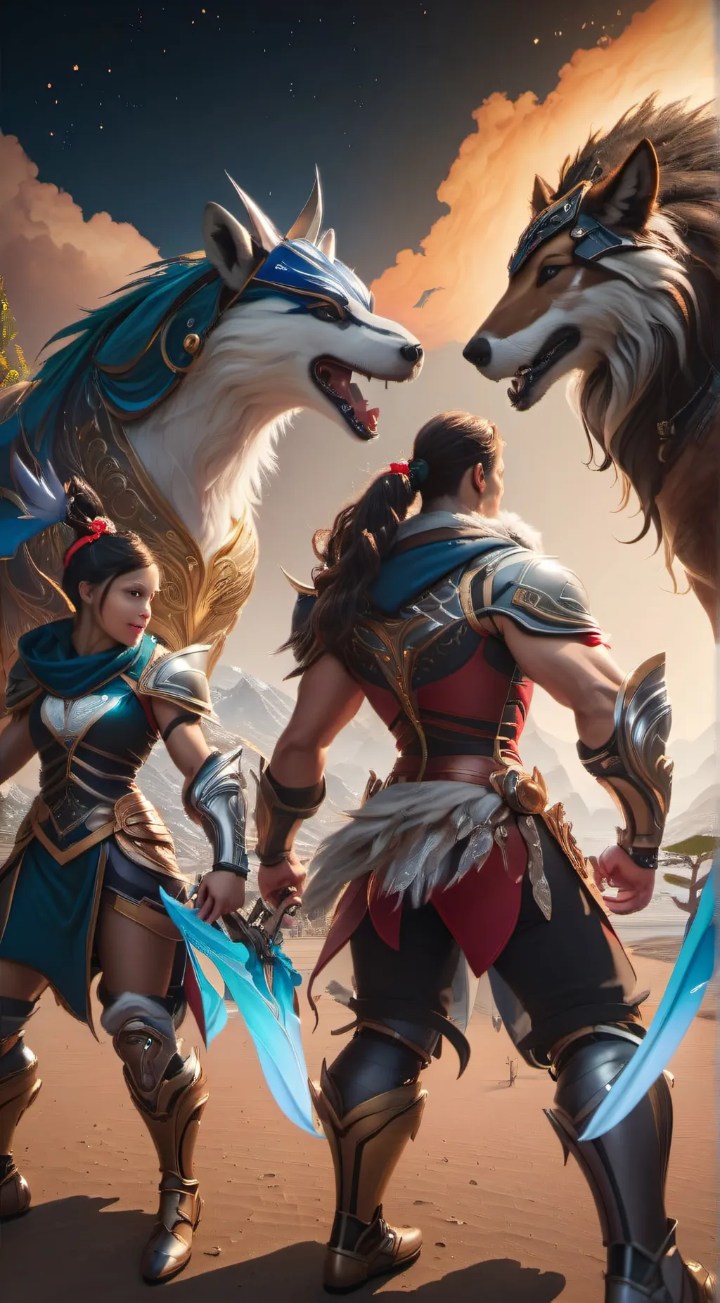 ai character: therian doing quad background