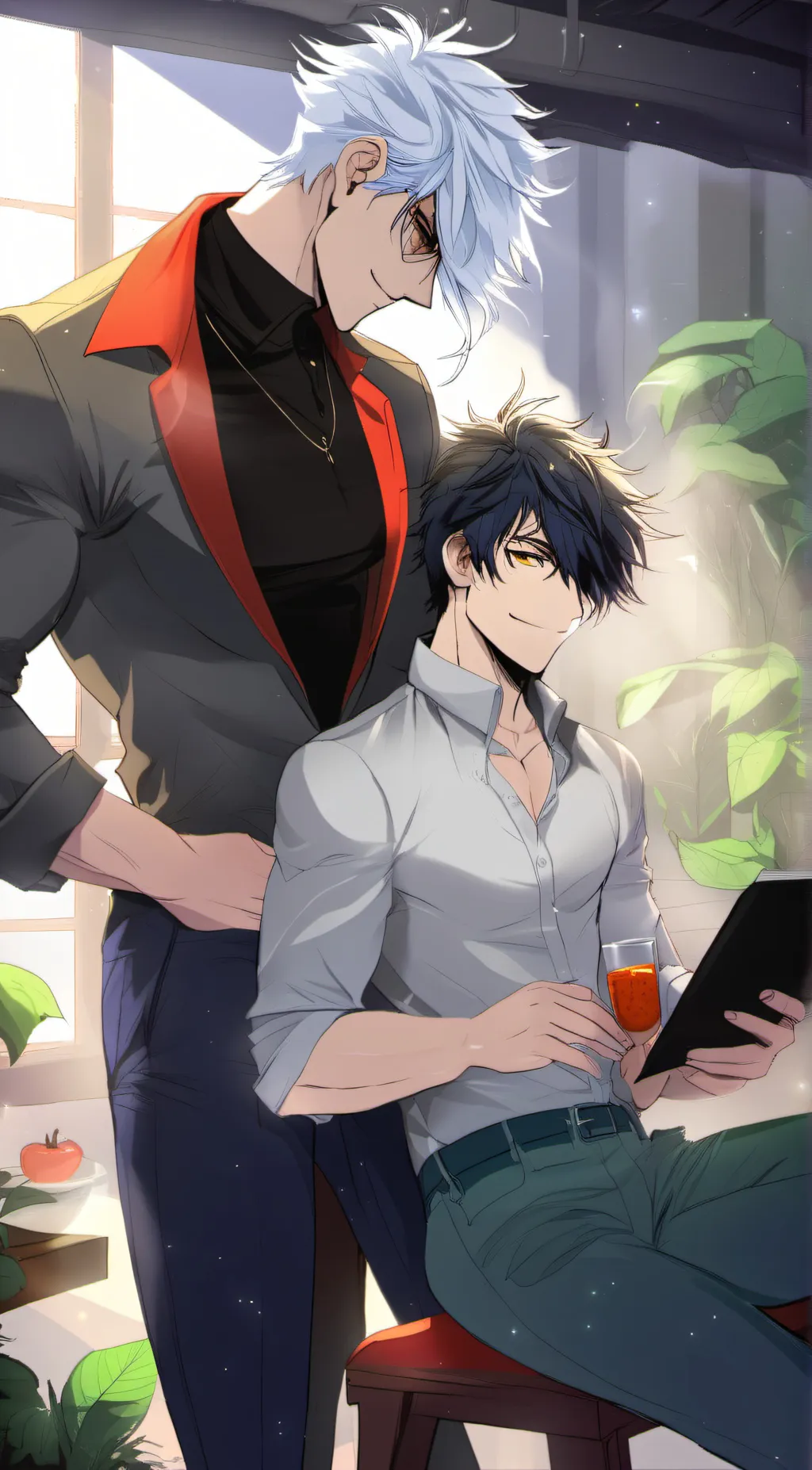 ai character: poly background