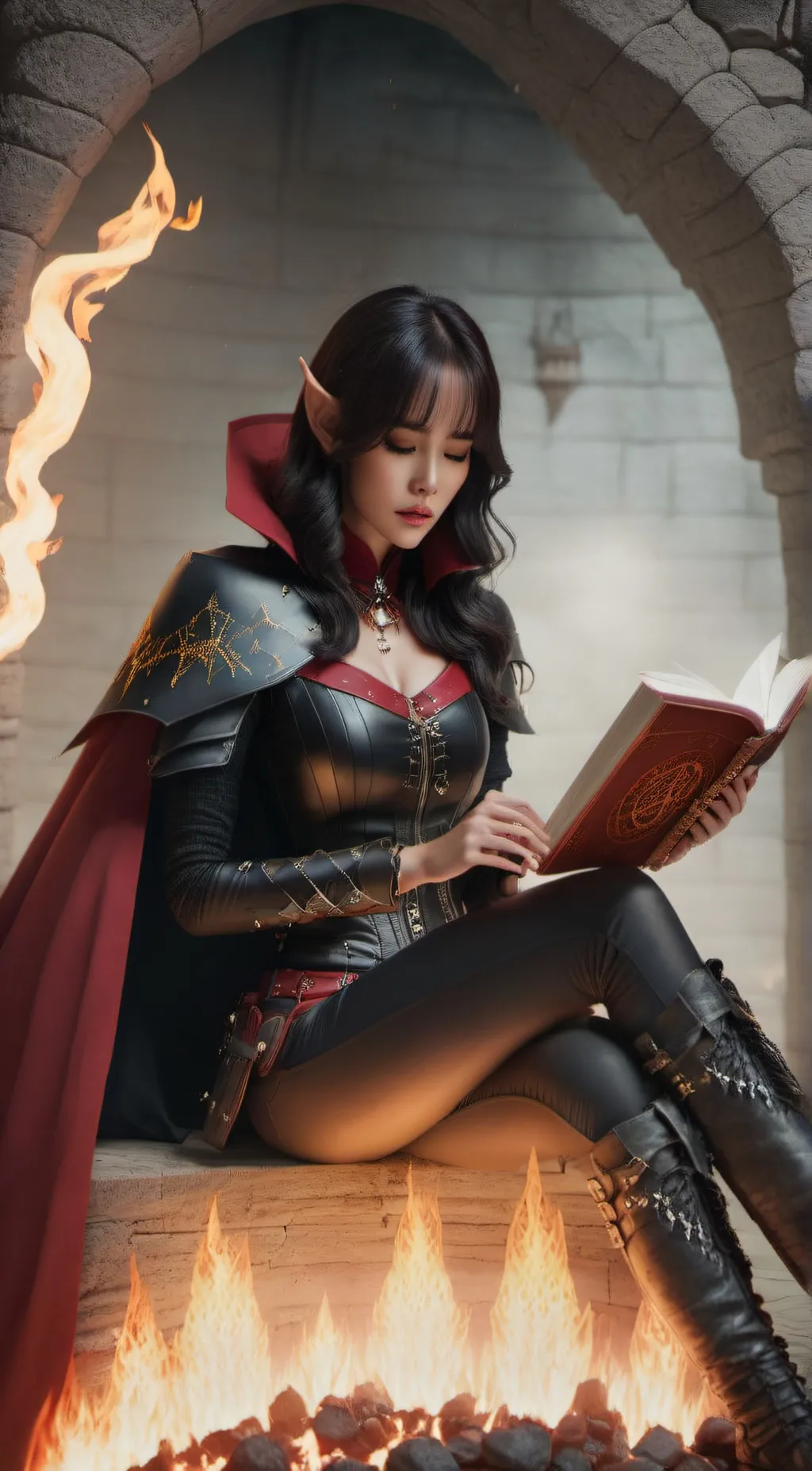 ai character: Luna background