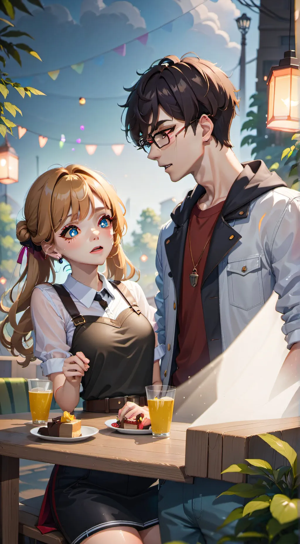 ai character: Cheater in a rave background