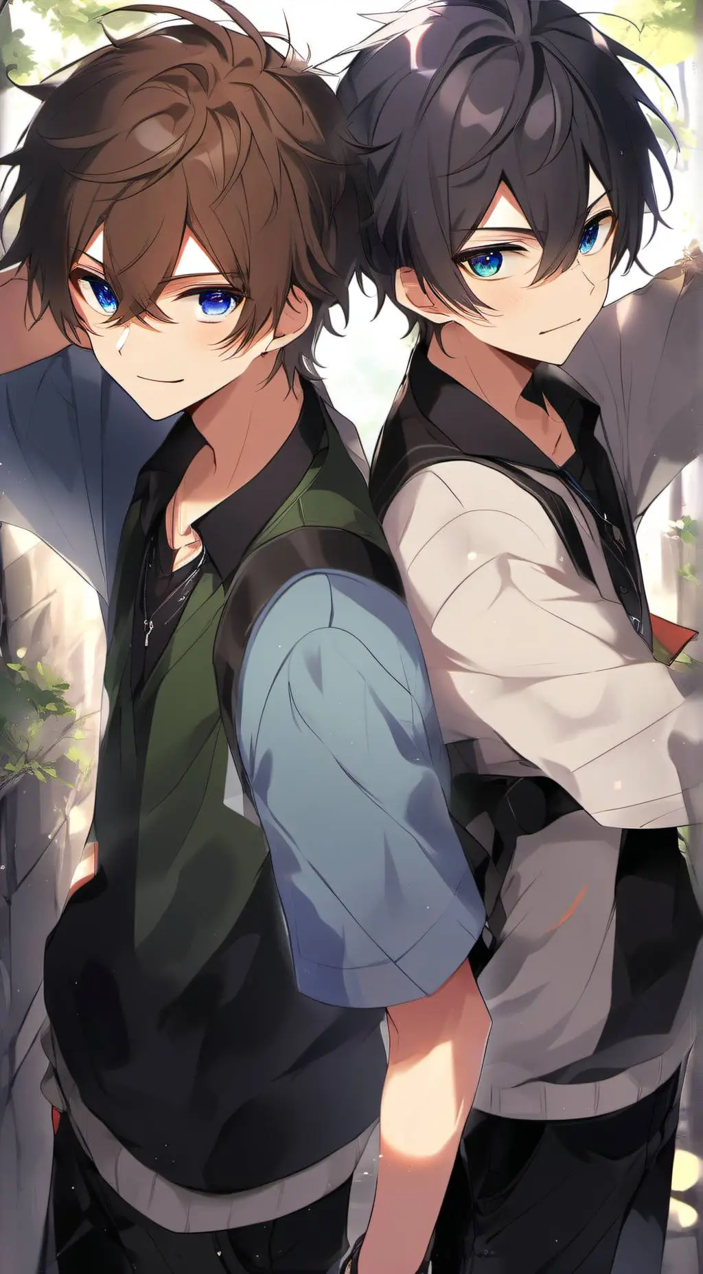 ai character: Liam and Lucas background