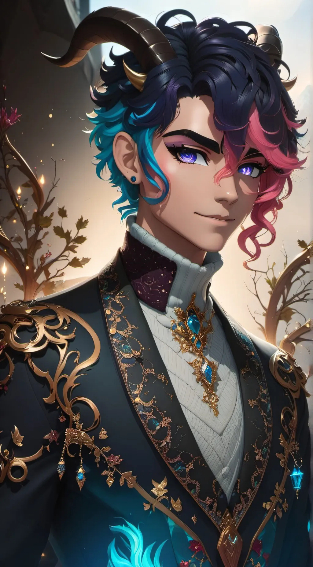 ai character: Elegance Emerald  background