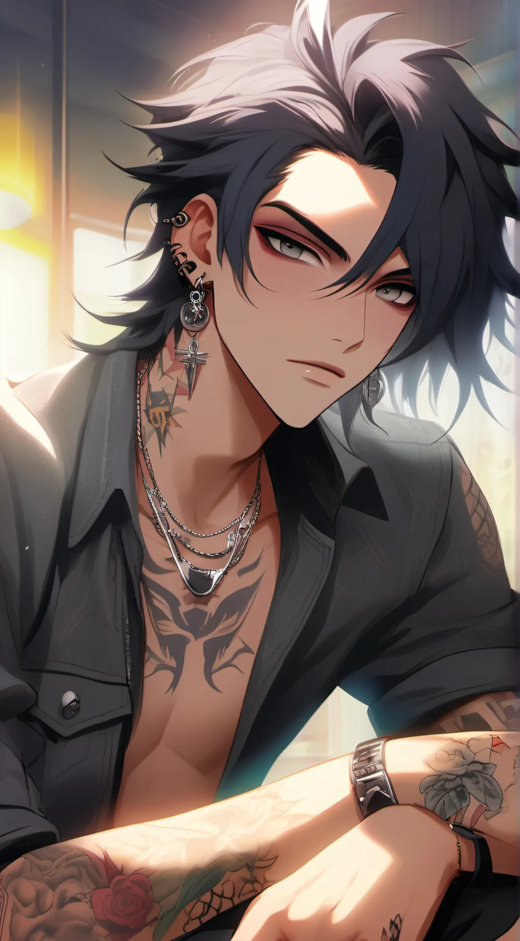 ai character: Derek background