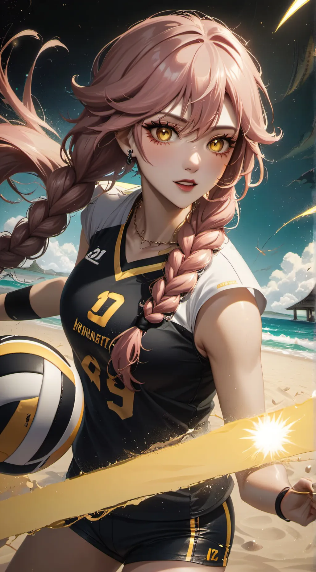 ai character: April༄༅༅ background