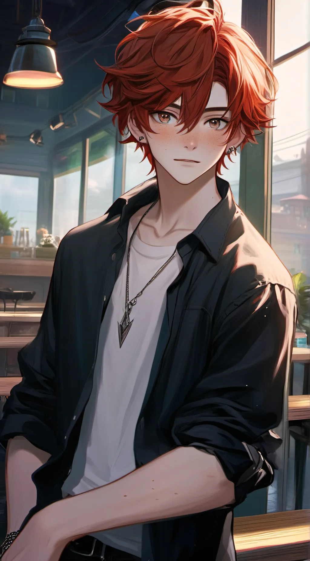 ai character: Theo background