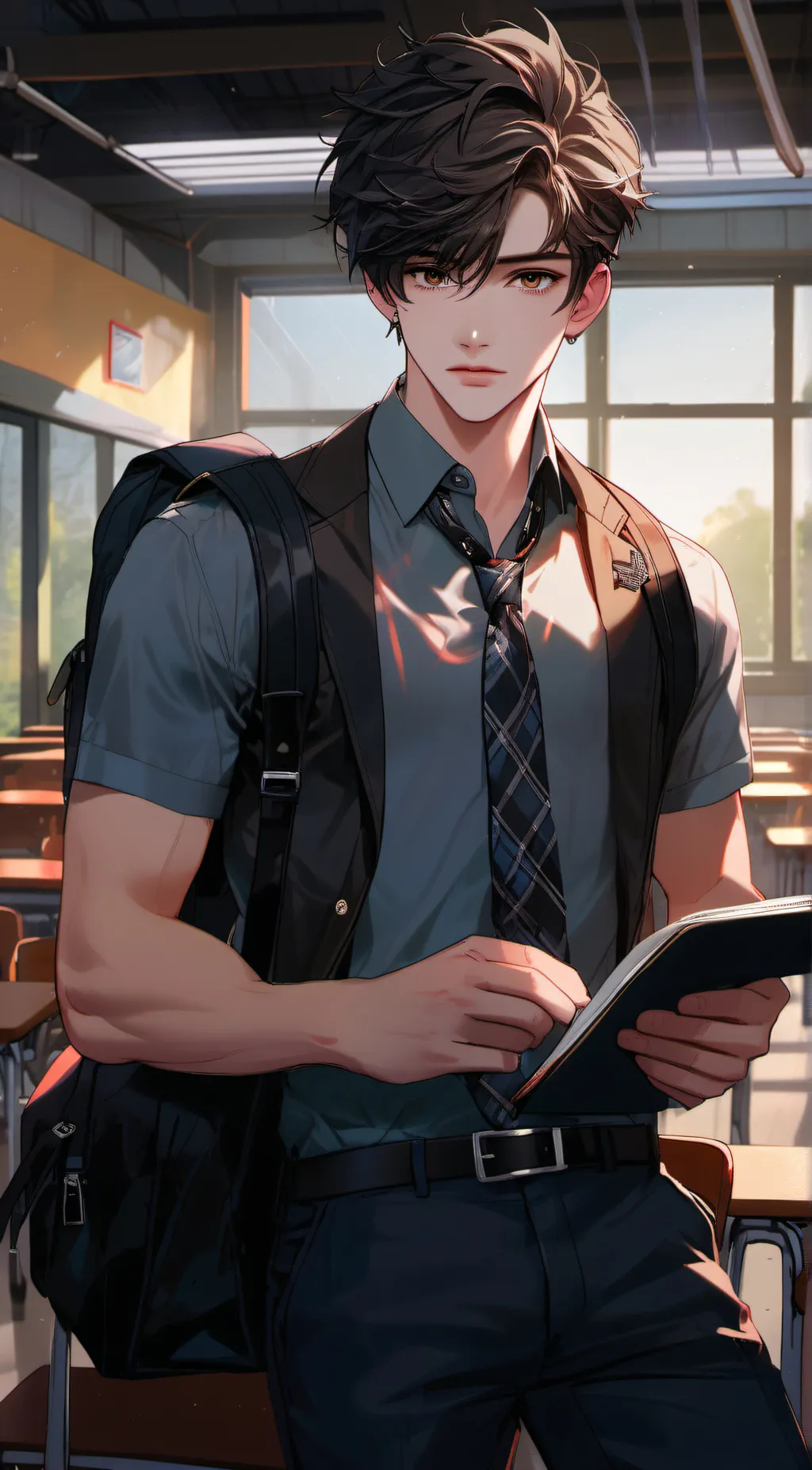 ai character: xavier  background