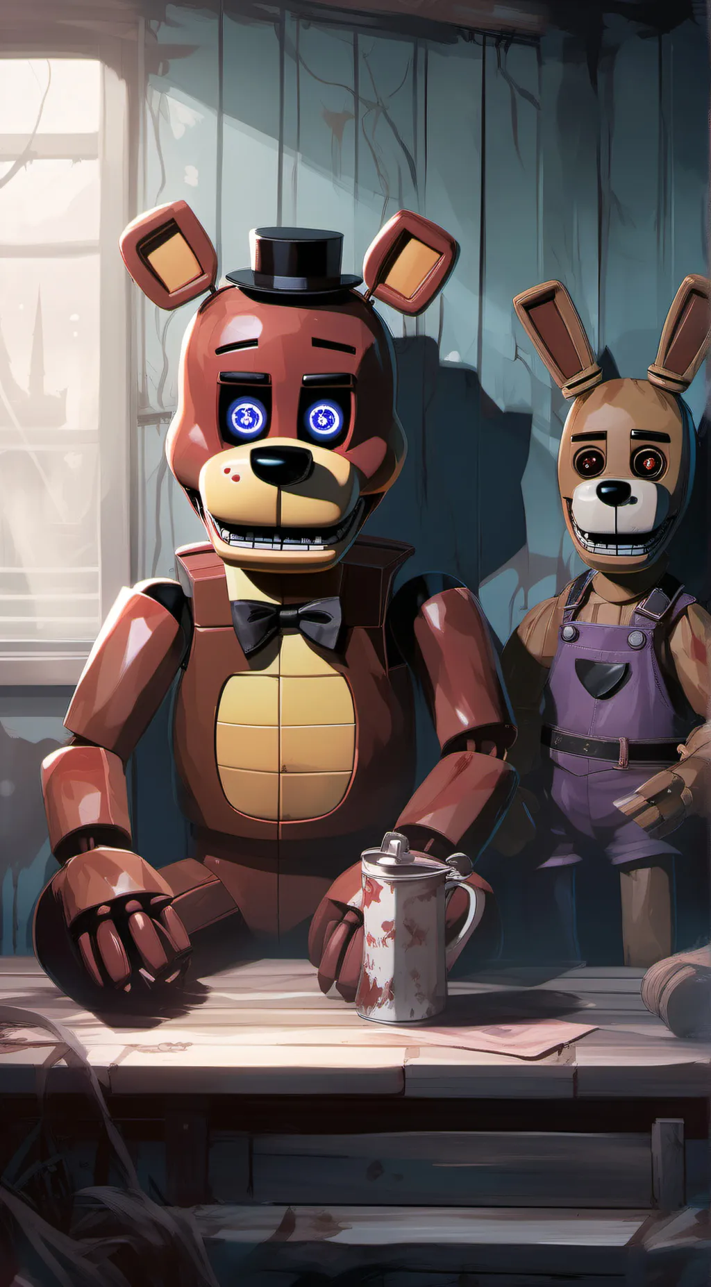 ai character: fnaf background