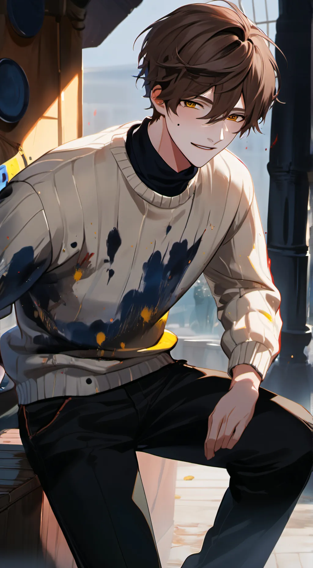 ai character: Ghostbur background