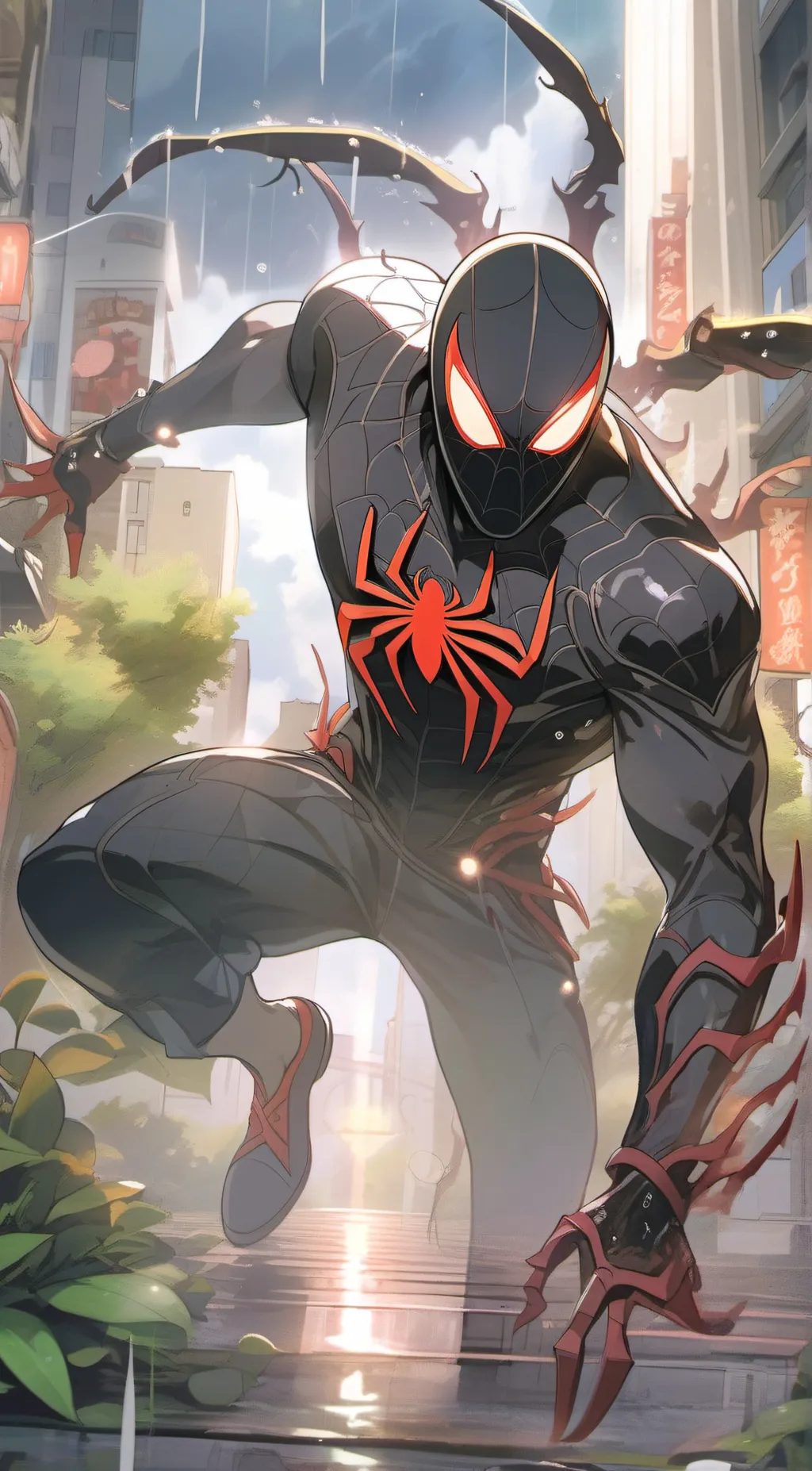 ai character: peter vs miles  background