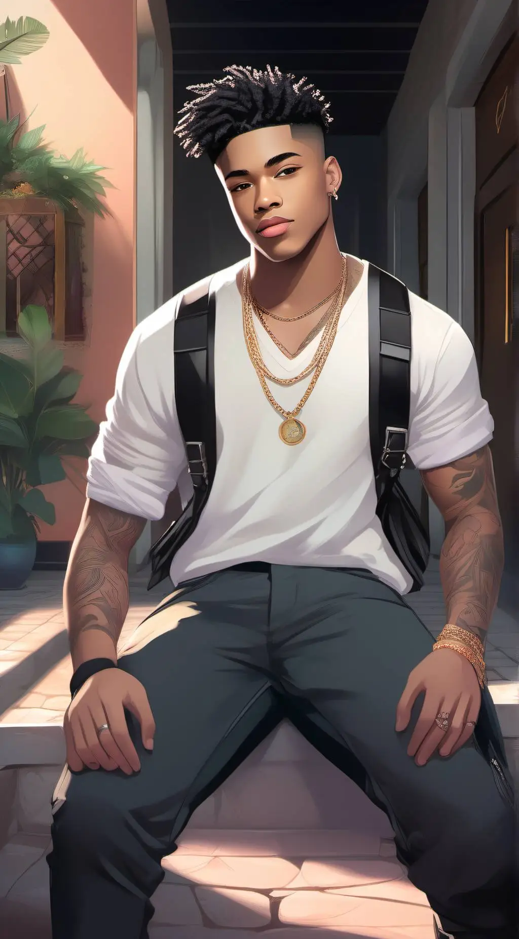 ai character: Brandon  background