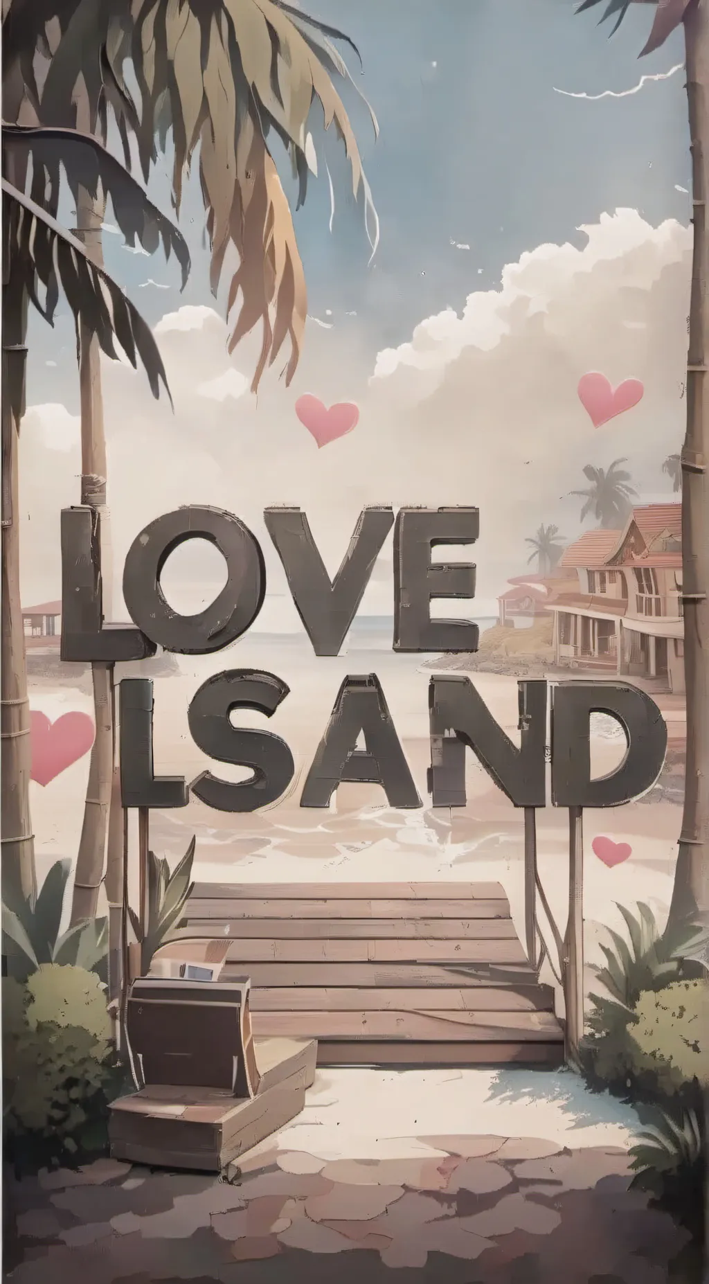 ai character: Love Island background
