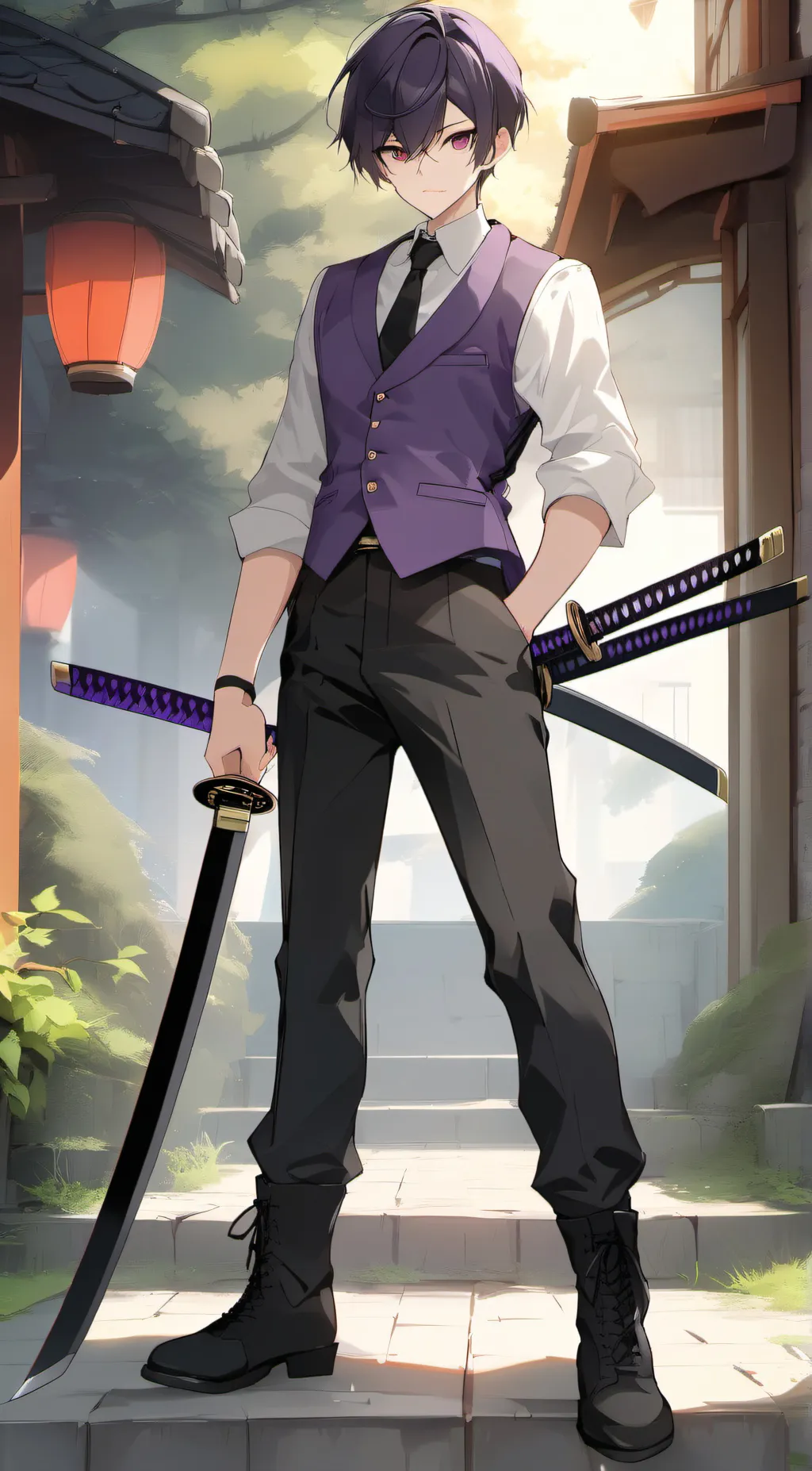 ai character: Shoto San  background