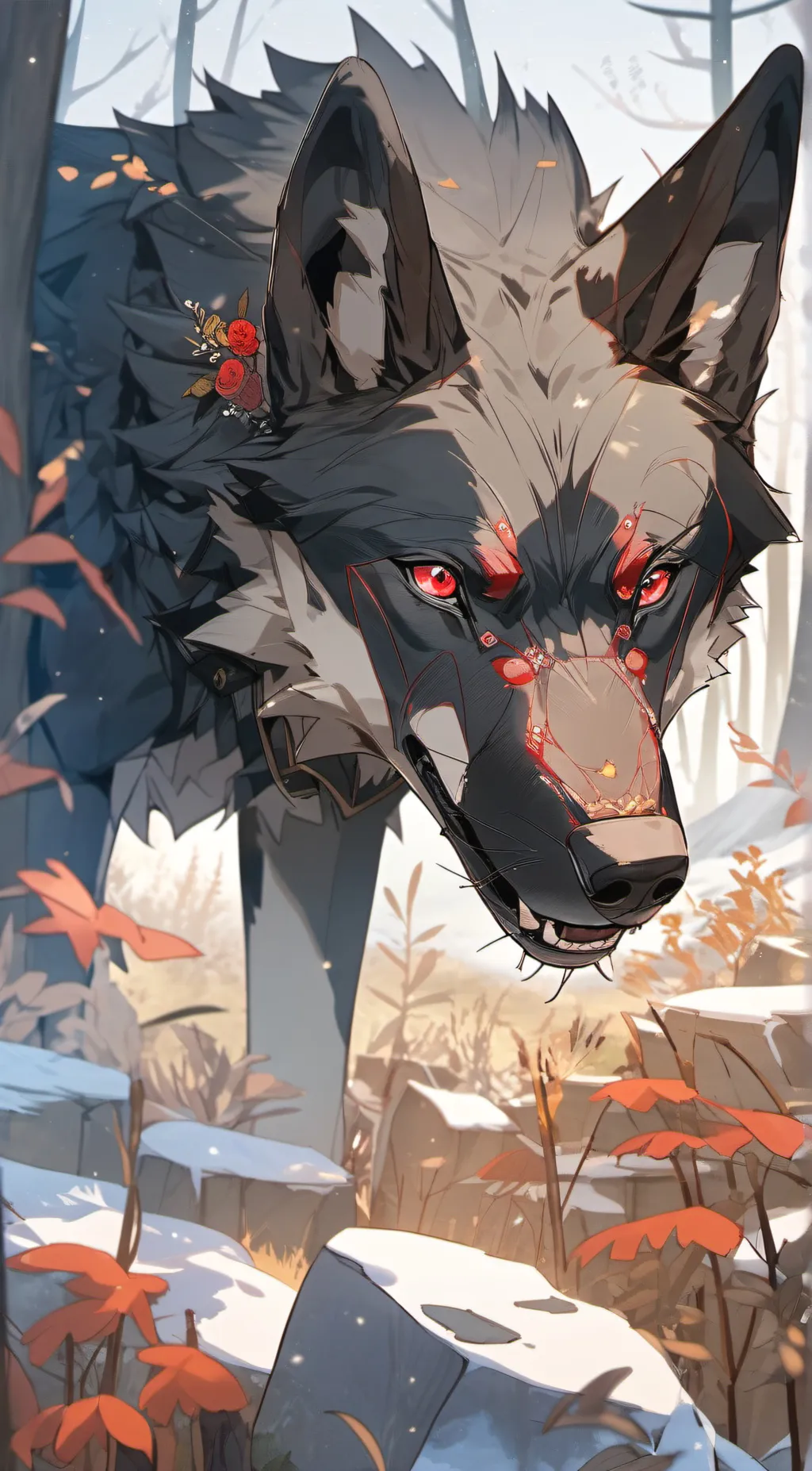 ai character: Alpha  background