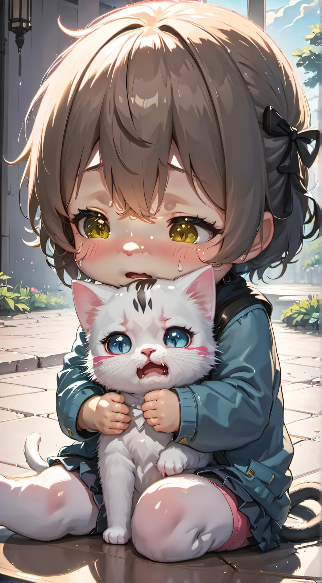 ai character: Ashley  background