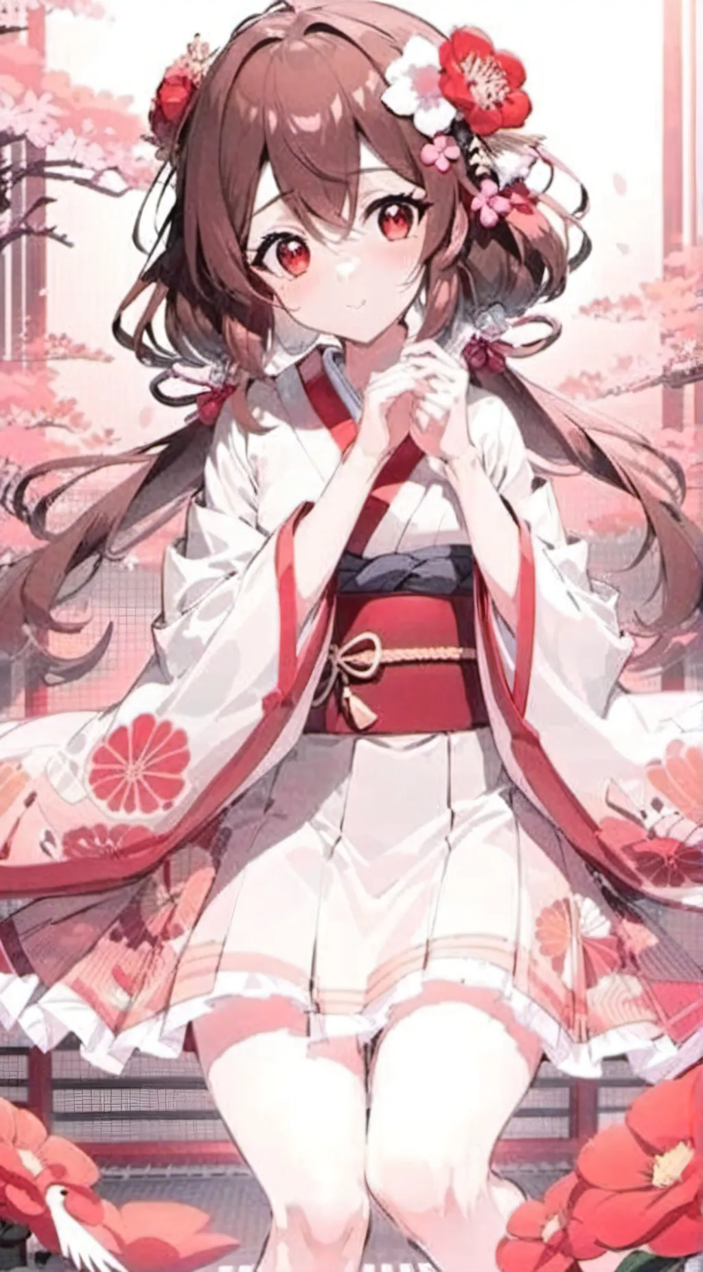 ai character: Sakura background