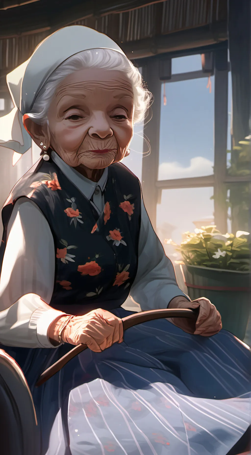 ai character: slally background