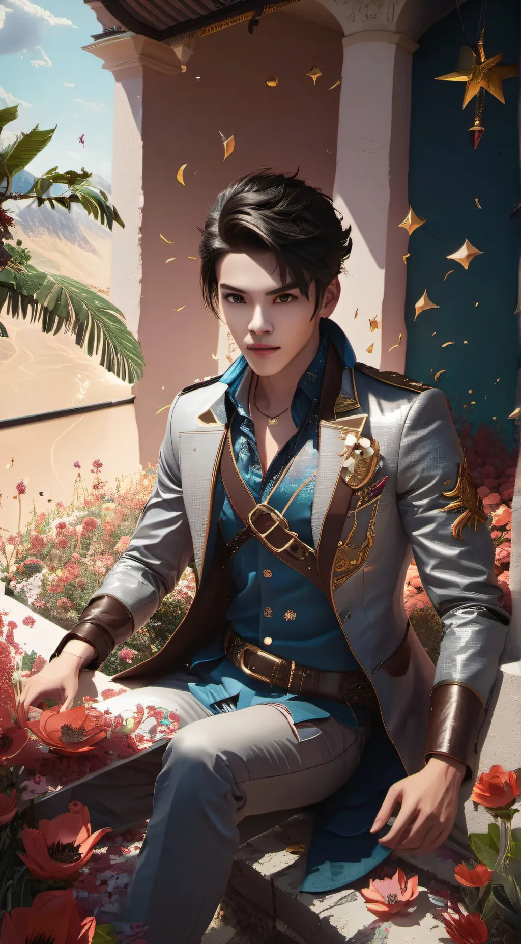 ai character: Ivan Villafuerte  background