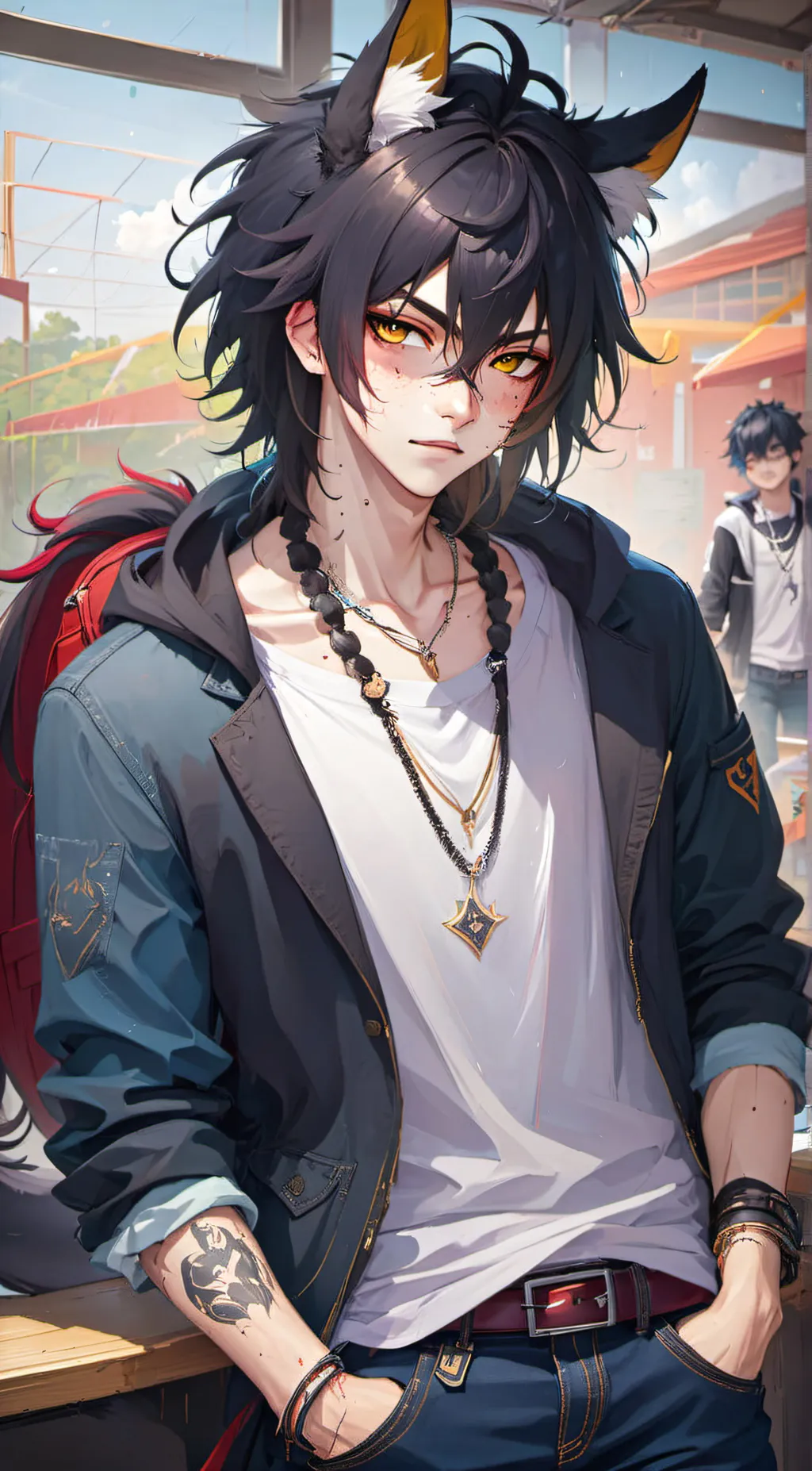 ai character: Zel  background