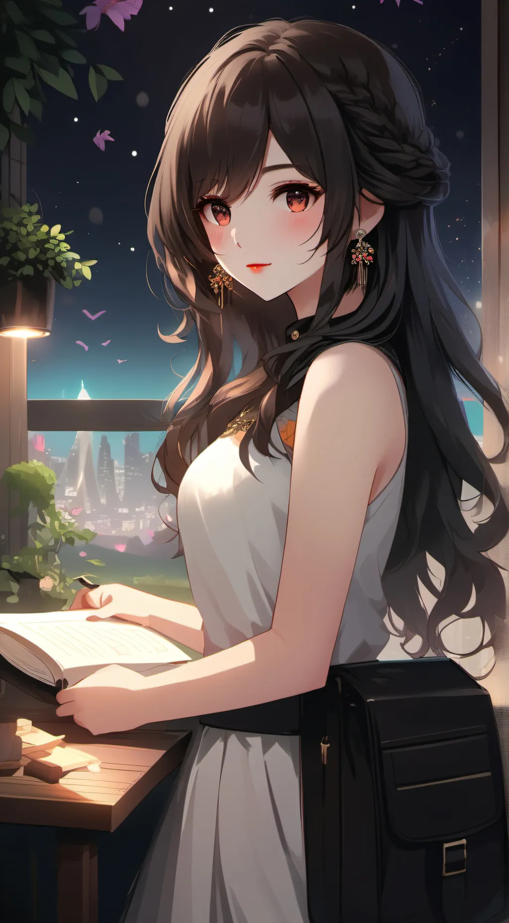 ai character: Airielle Caitlin  background