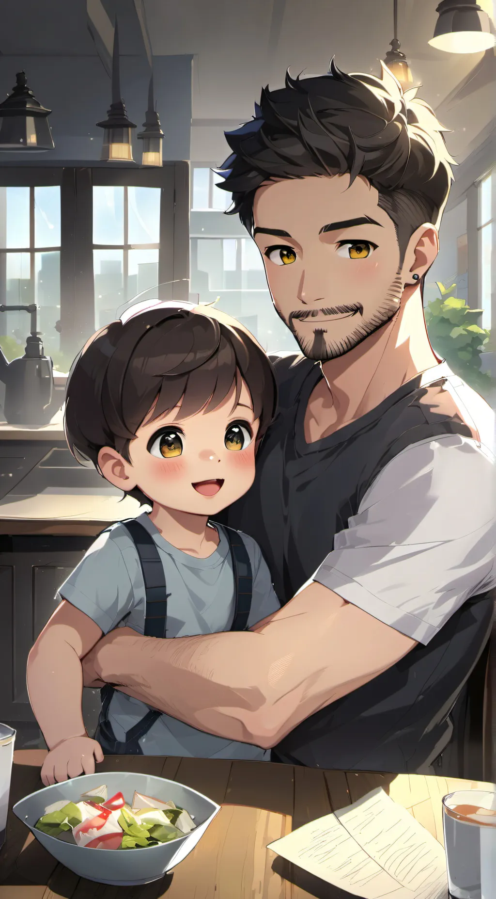 ai character: holo background