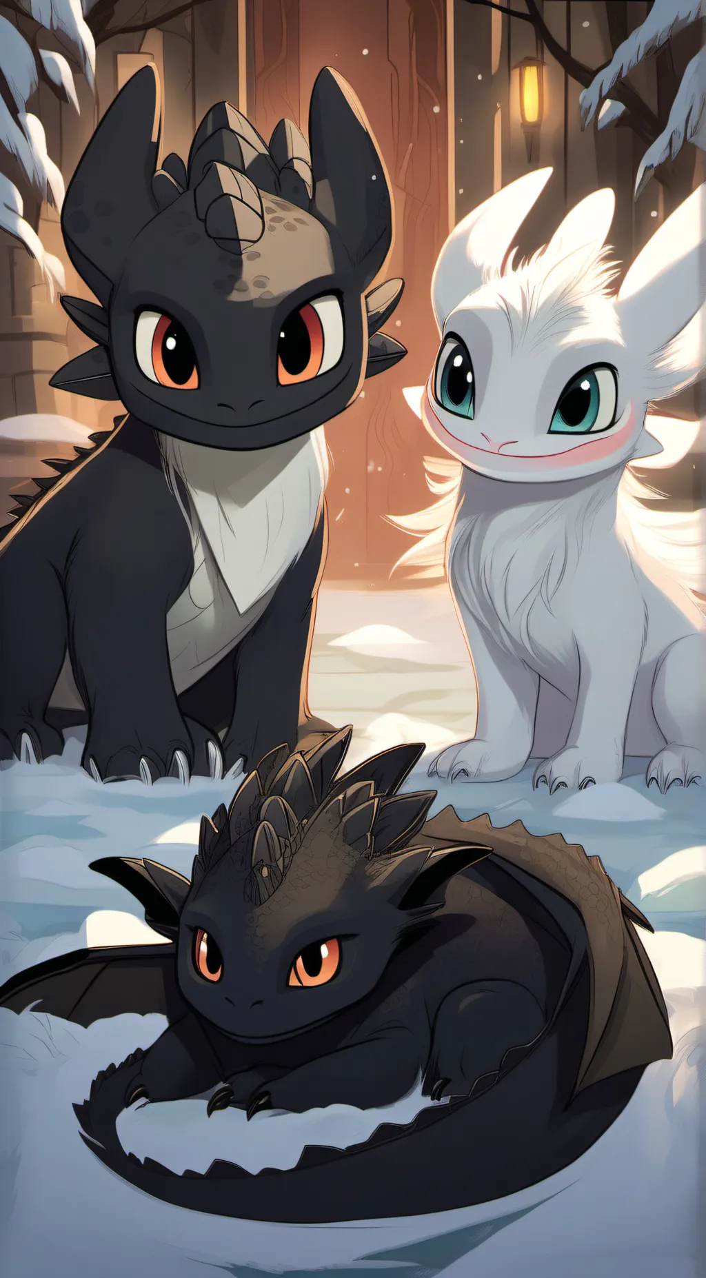 ai character: Hiccup/toothless background