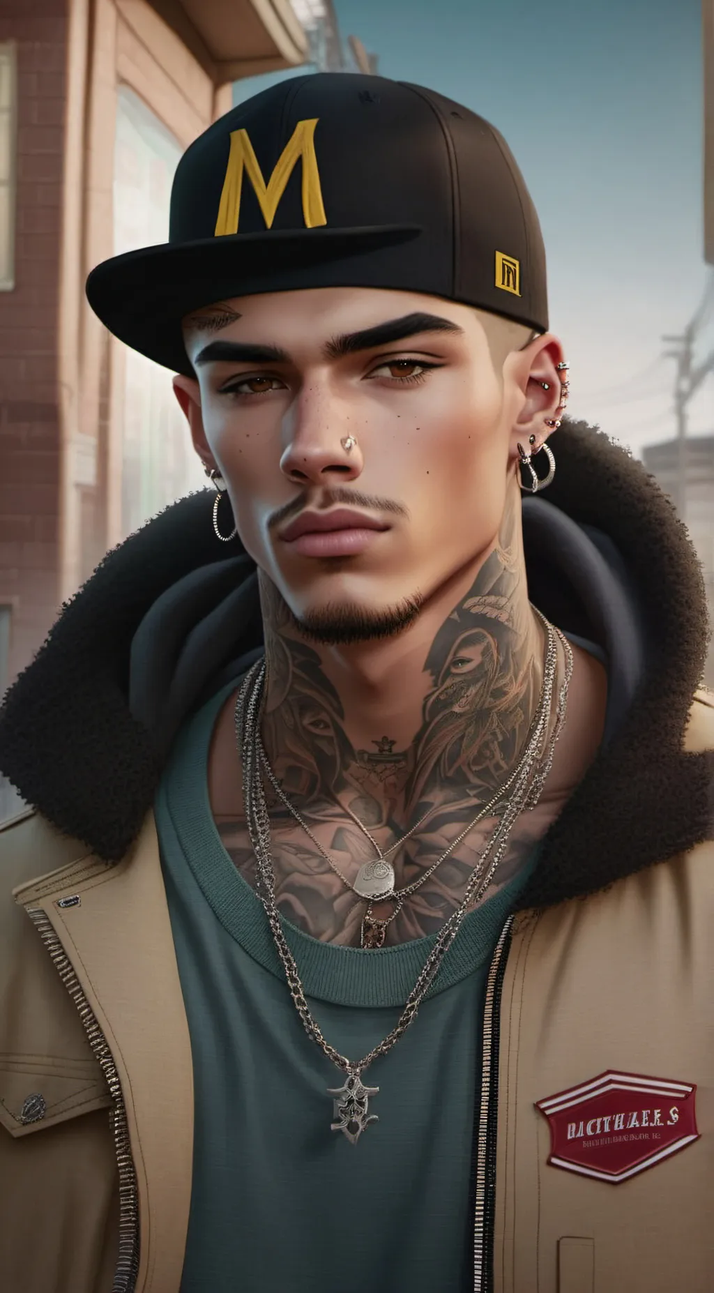 ai character: Mark background