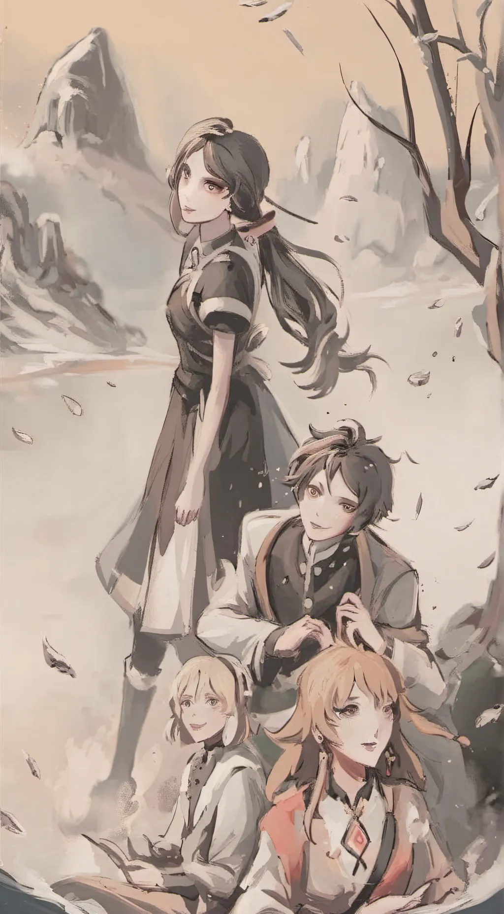 ai character: althea balnig background