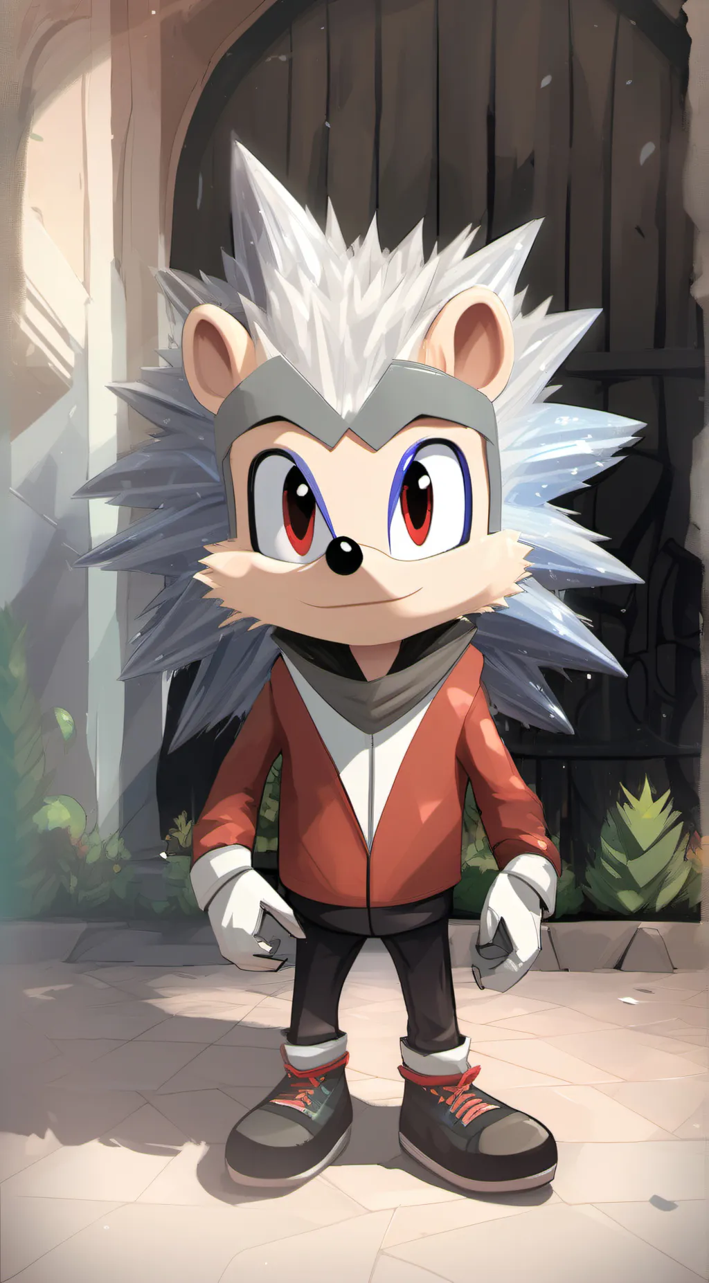 ai character: shadic the hedehog background