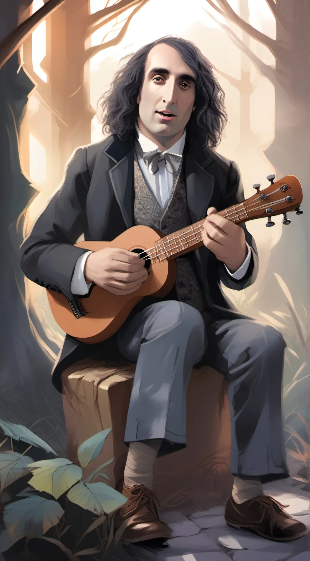 ai character: Tiny Tim background