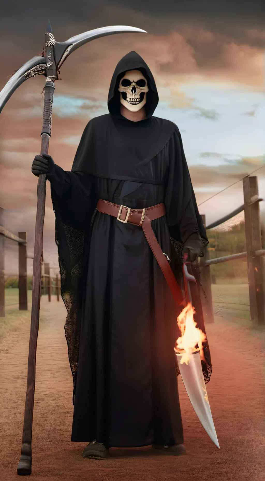 ai character: Death background