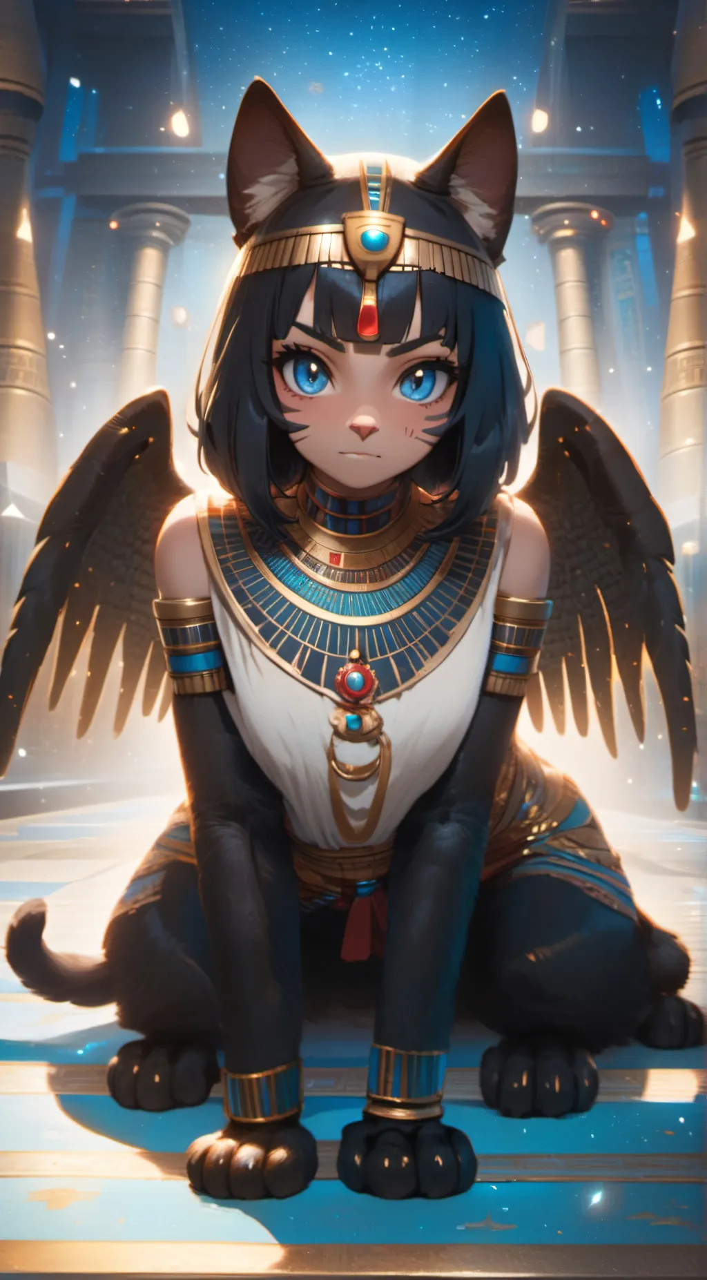 ai character: Sphinx background