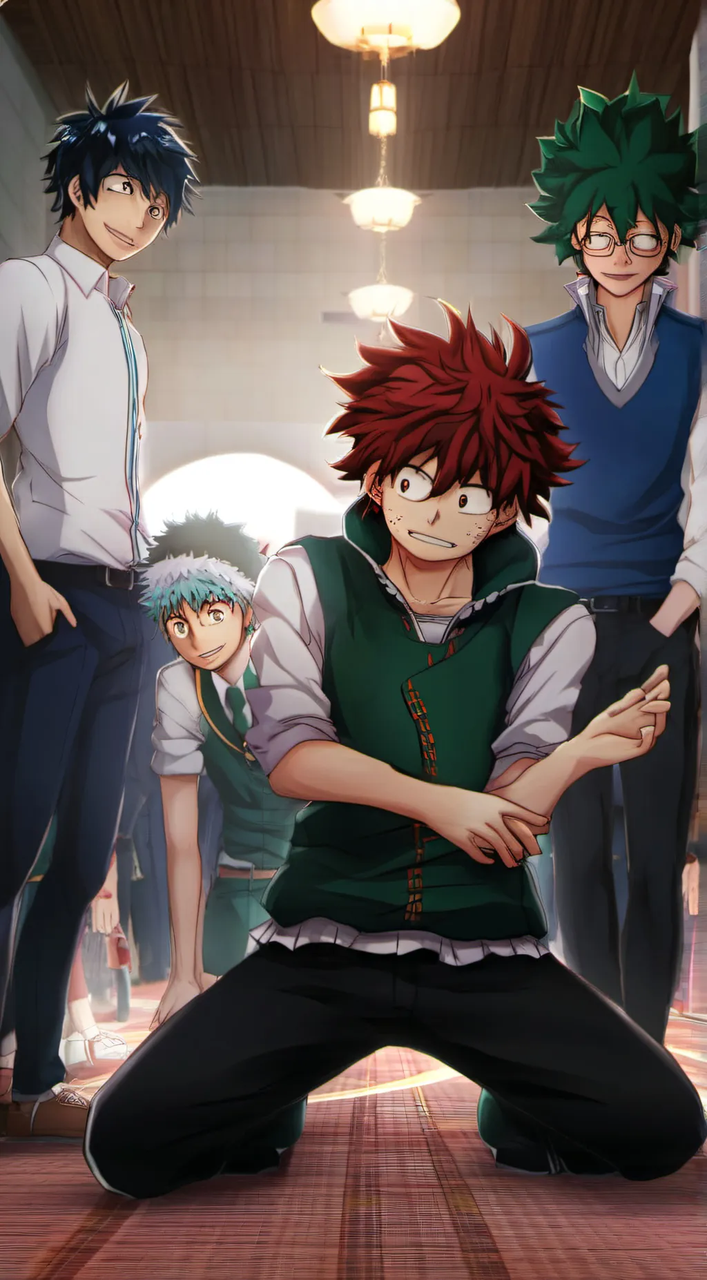 ai character: spinthebottle mha background